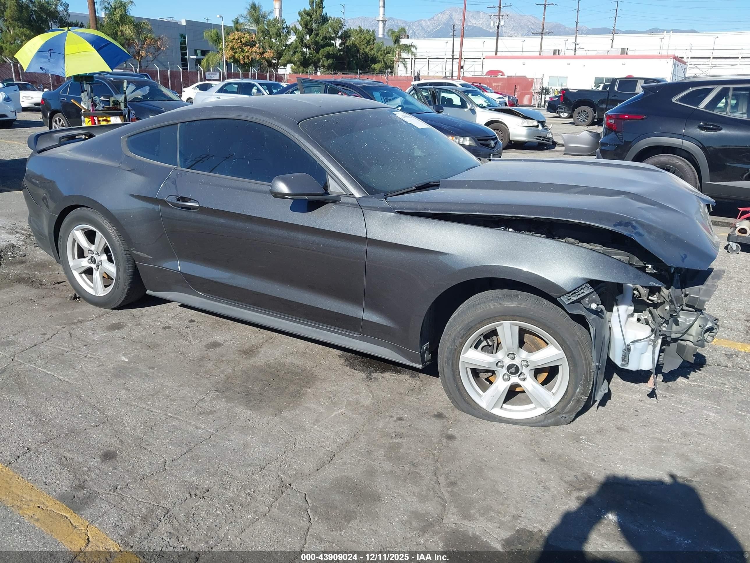 2017 Ford Mustang VIN 1FA6P8AM5H5317007 IAAI salvage auction — Front End, Salvage (Texas), sold $1,450 on 2026-07-07 (photo 1)