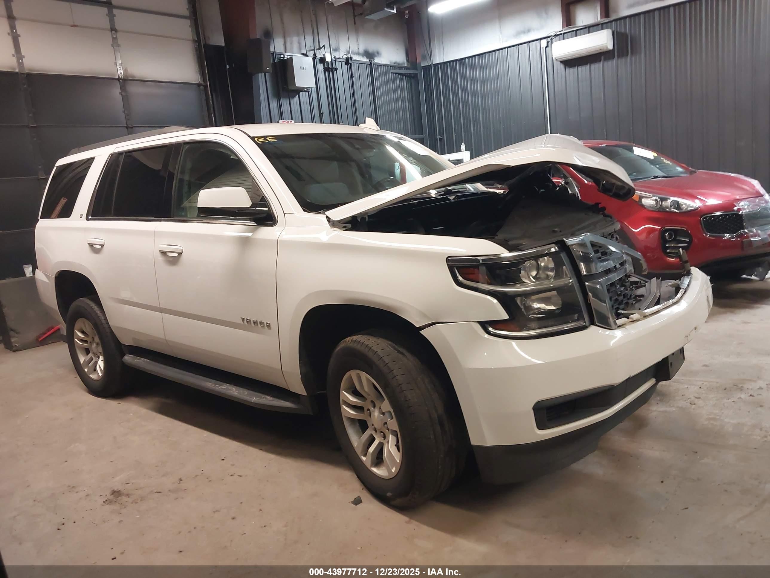 2019 Chevrolet Tahoe VIN 1GNSKBKC3KR117812 IAAI salvage auction — Front End, Mv-907A (New York), sold $5,400 on 2026-09-14 (photo 1)
