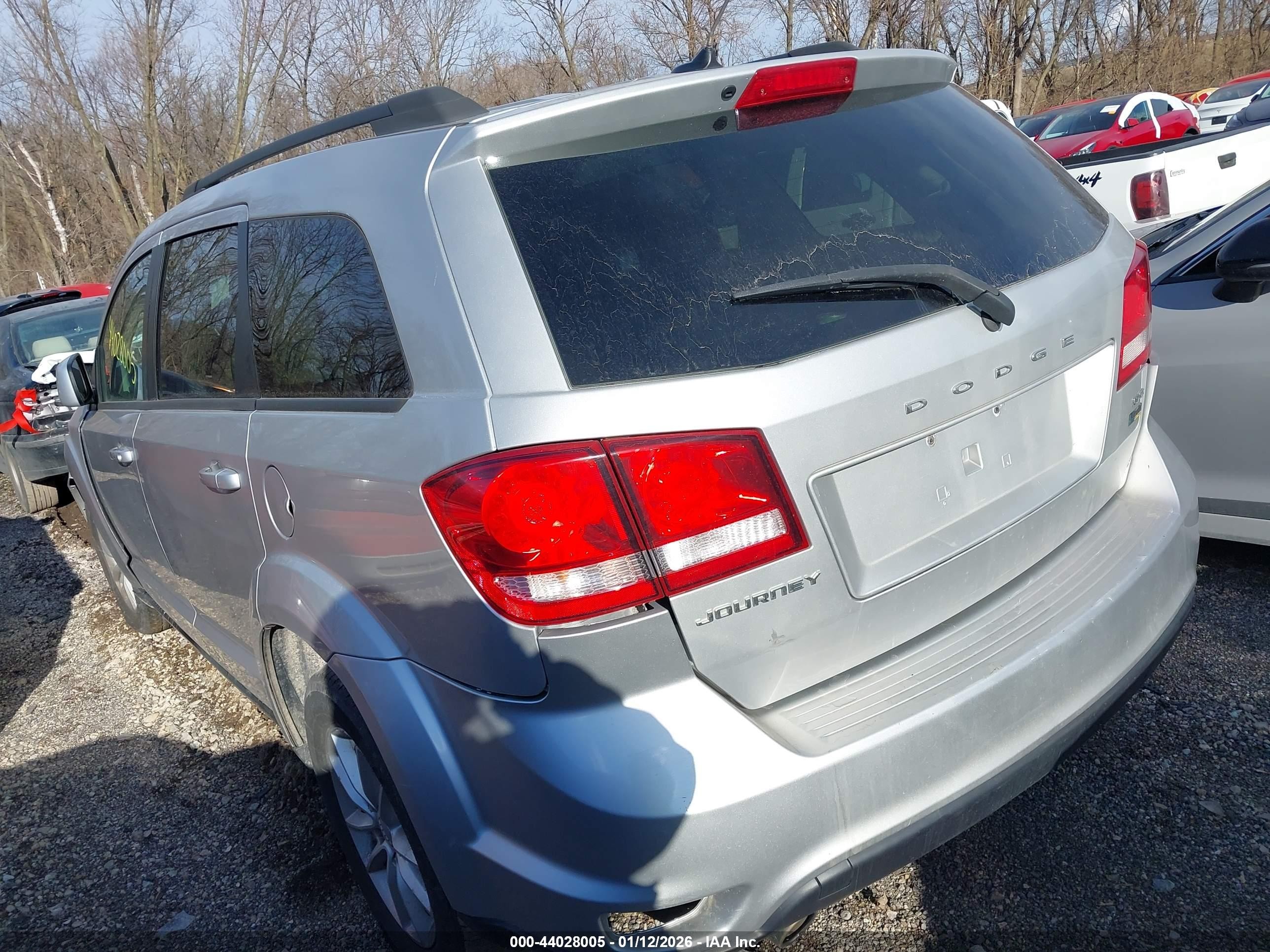 2013 Dodge Journey VIN 3C4PDCBG6DT506360 IAAI salvage auction — Front End, Clear (Indiana), sold $450 on 2026-09-10 (photo 3)