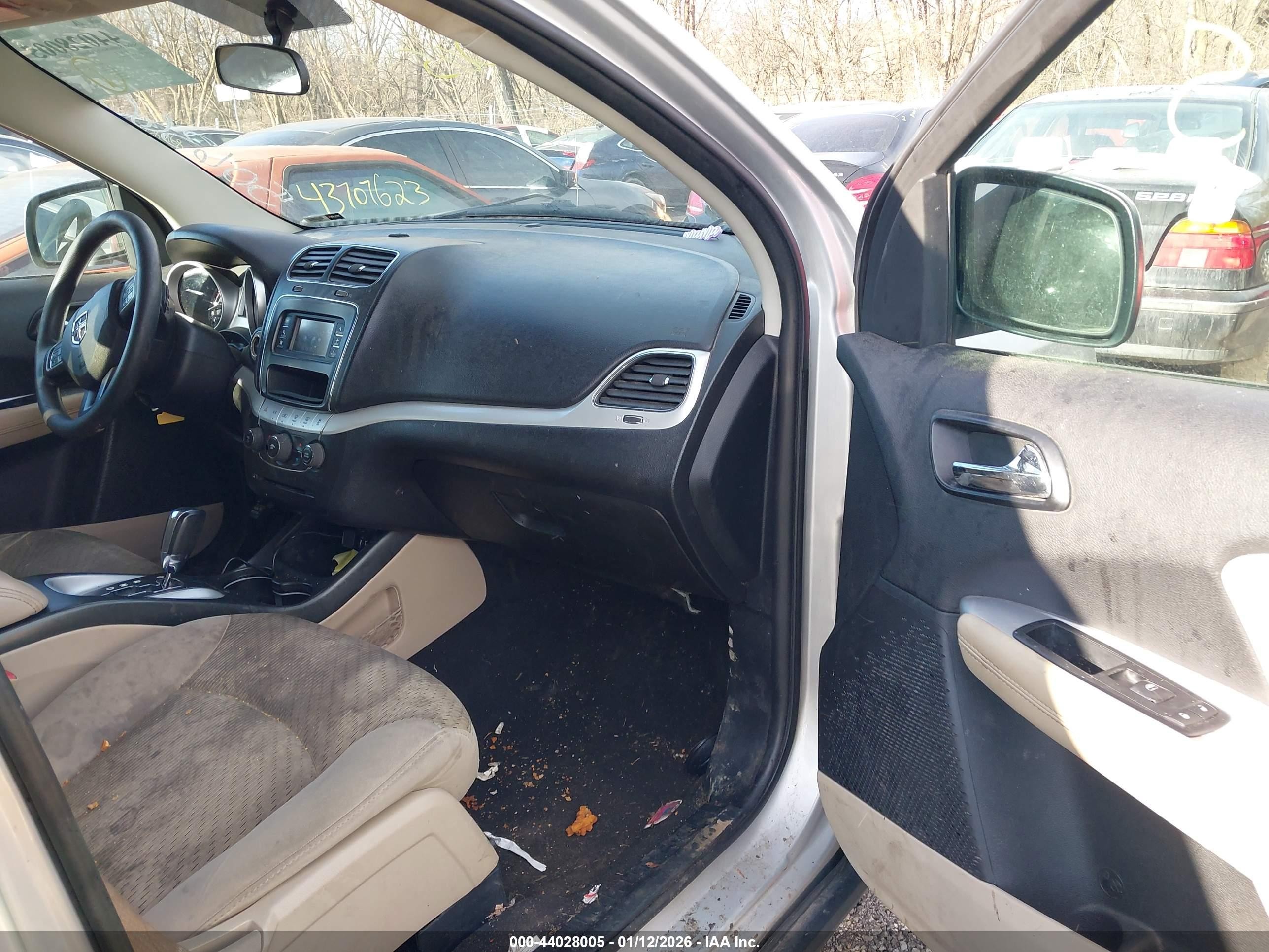 2013 Dodge Journey VIN 3C4PDCBG6DT506360 IAAI salvage auction — Front End, Clear (Indiana), sold $450 on 2026-09-10 (photo 5)