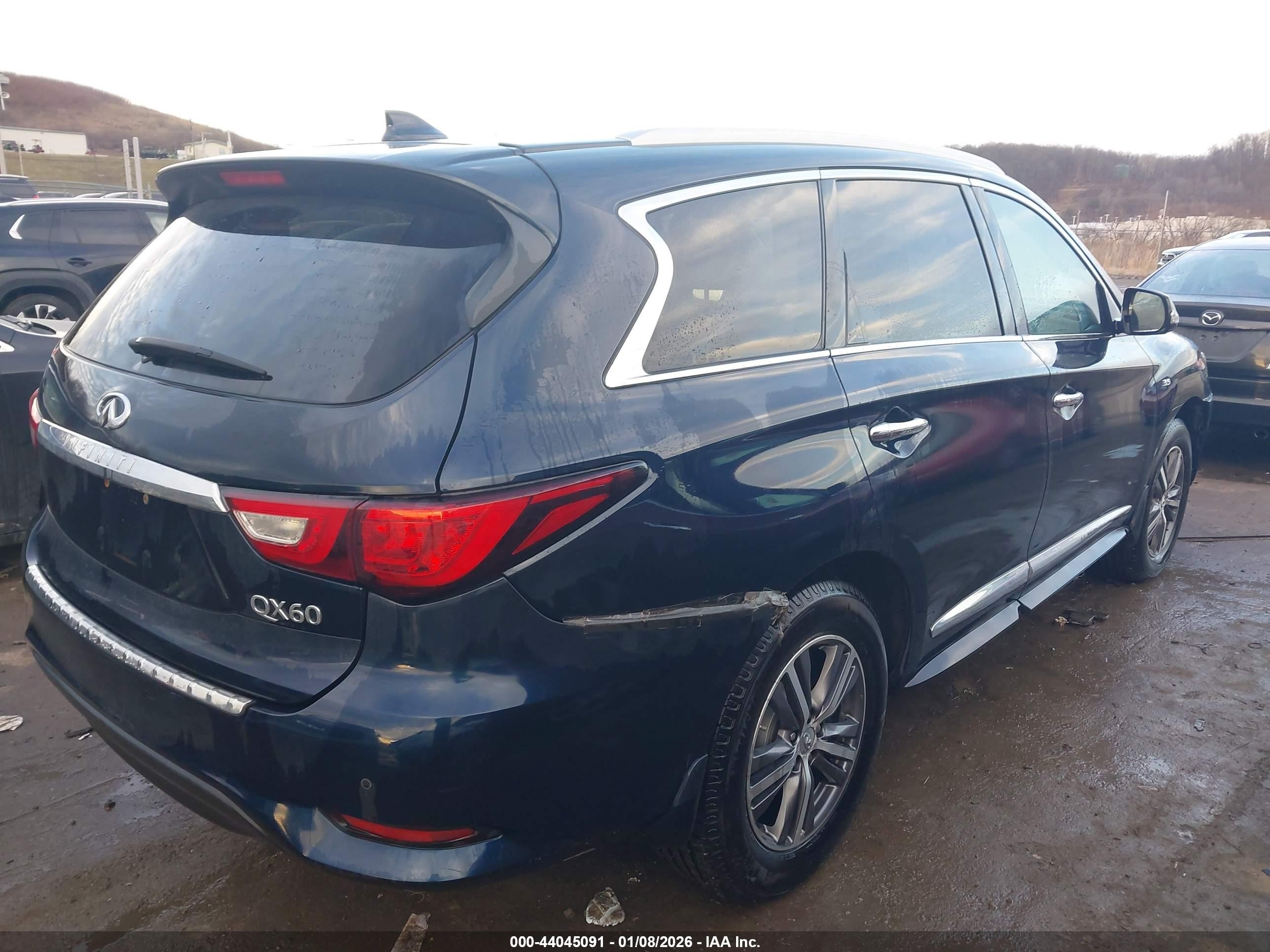 2017 Infiniti QX60 VIN 5N1DL0MM5HC509254 IAAI salvage auction — Front End, Salvage (West Virginia), sold $1,950 on 2026-09-12 (photo 4)