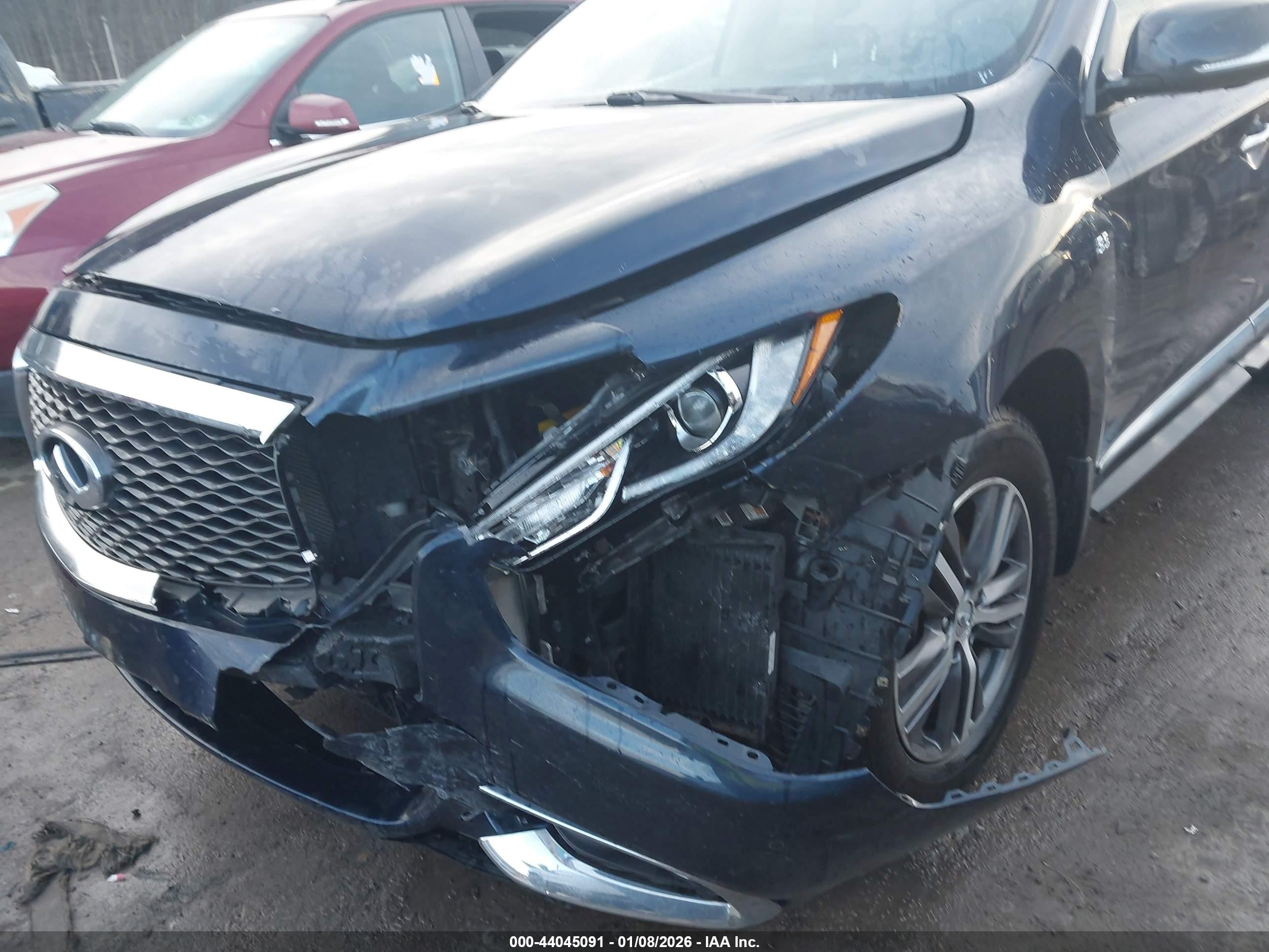 2017 Infiniti QX60 VIN 5N1DL0MM5HC509254 IAAI salvage auction — Front End, Salvage (West Virginia), sold $1,950 on 2026-09-12 (photo 6)