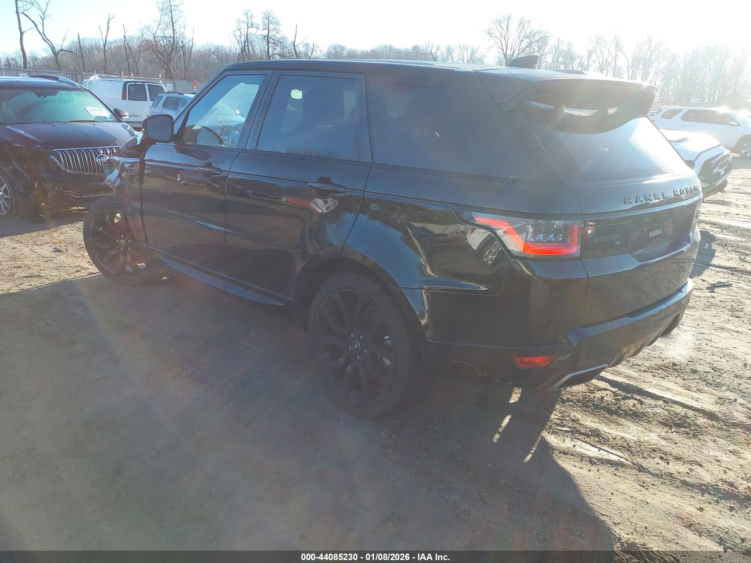 2021 Land Rover Range Rover Sport VIN SALWR2SU2MA794360 IAAI salvage auction — Front End, Salvage (New Jersey), sold $6,950 on 2026-06-30 (photo 3)