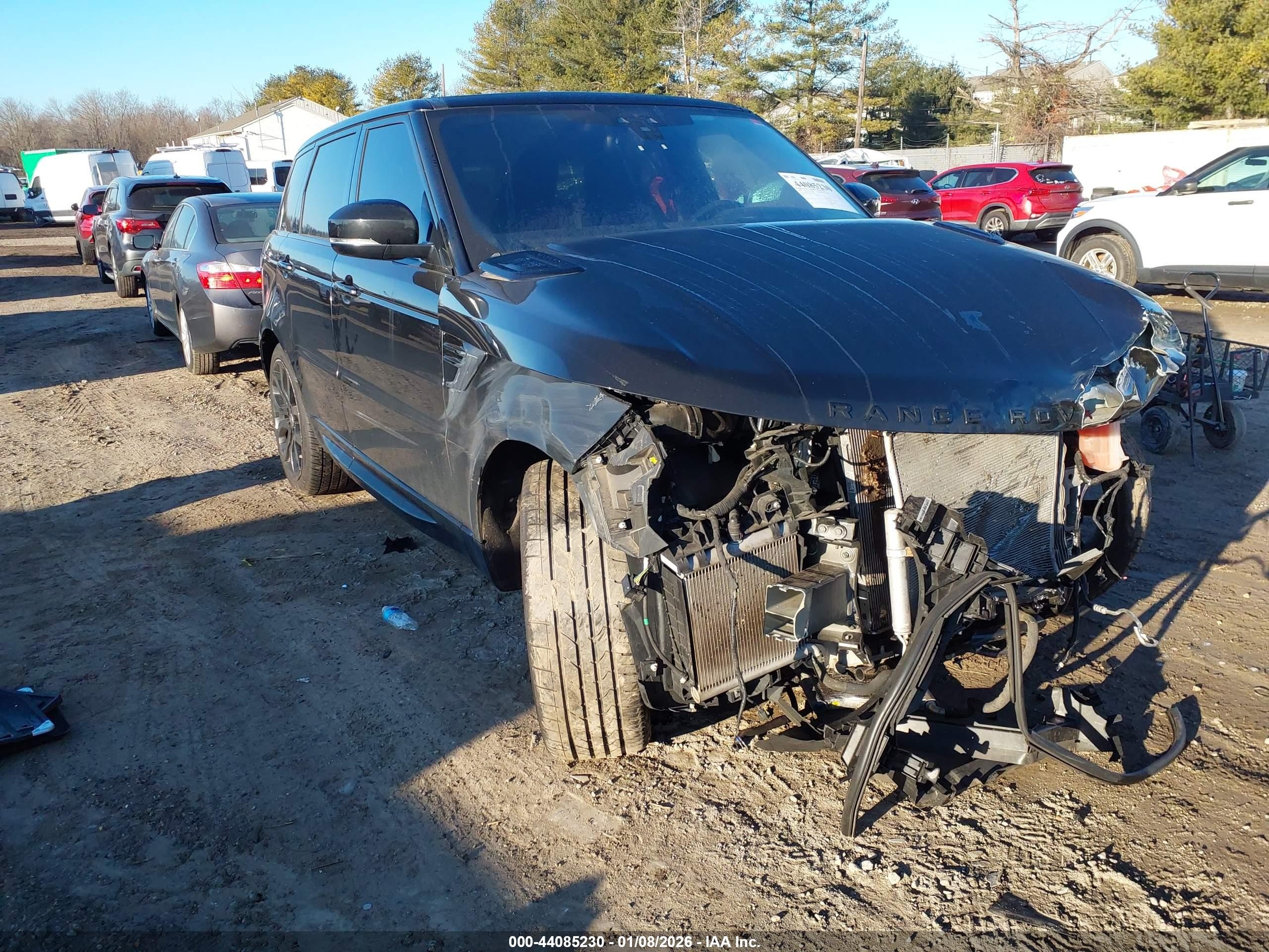 2021 Land Rover Range Rover Sport VIN SALWR2SU2MA794360 IAAI salvage auction — Front End, Salvage (New Jersey), sold $6,950 on 2026-06-30 (photo 6)