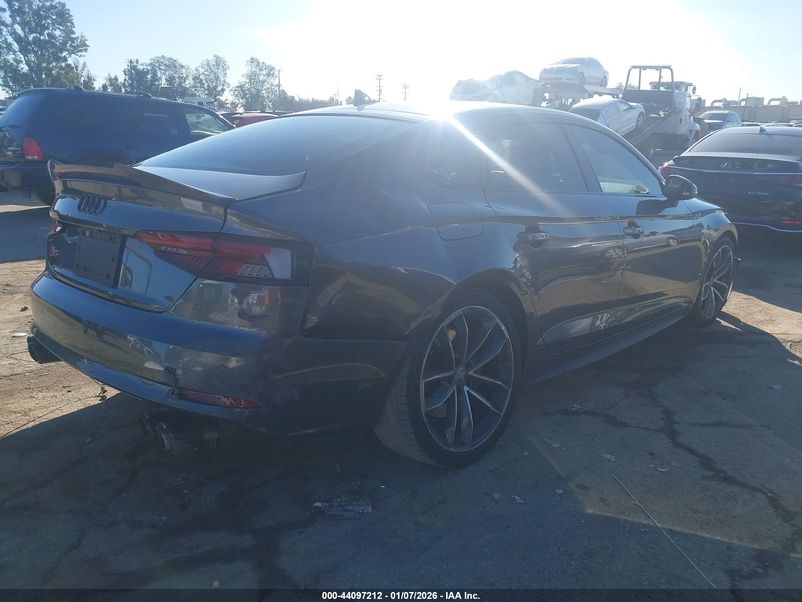 2018 Audi S5 VIN WAUB4CF51JA110064 IAAI salvage auction — Front End, Salvage (California), sold $13,100 on 2026-03-14 (photo 4)
