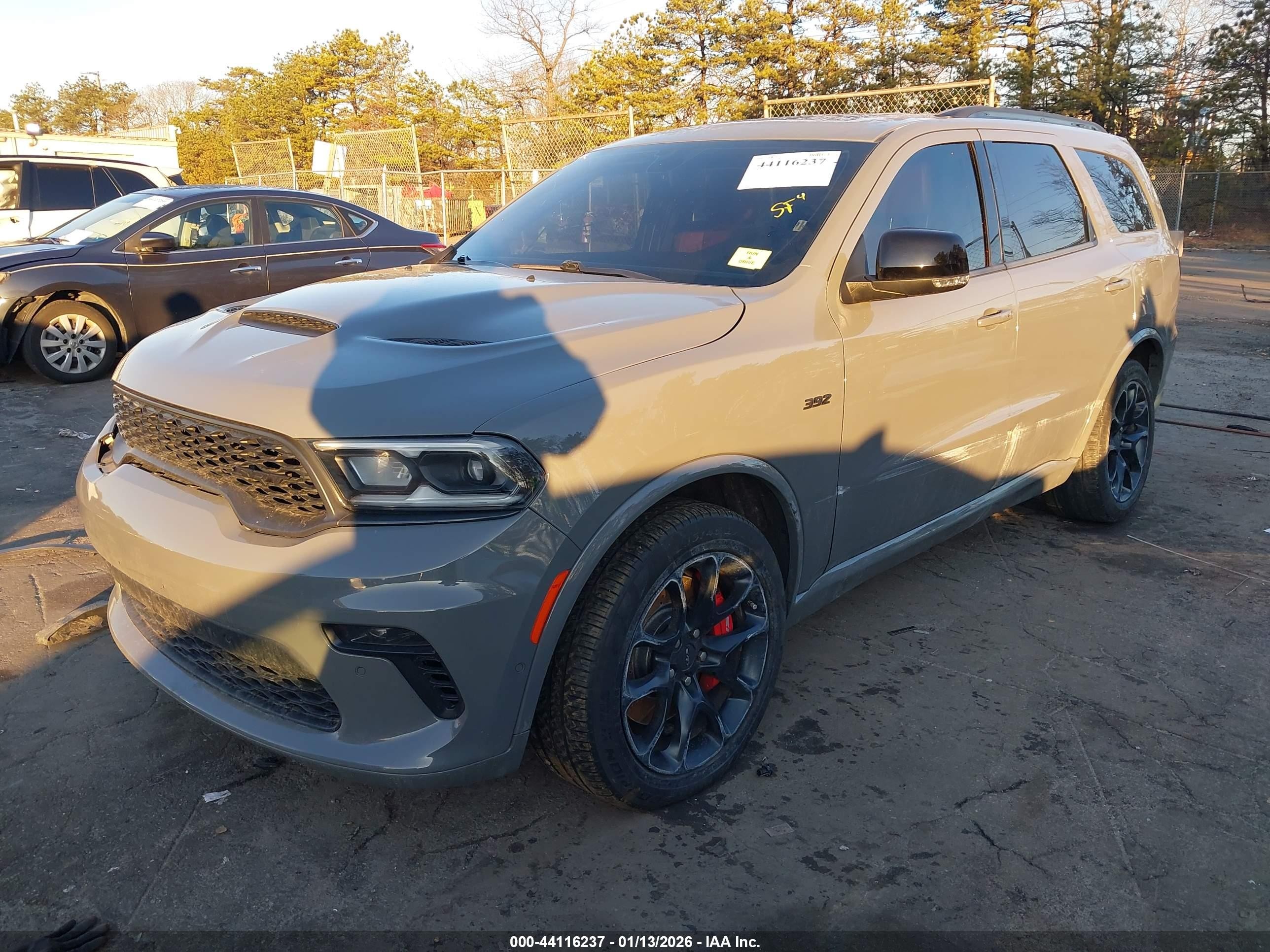 2022 Dodge Durango VIN 1C4SDJGJ4NC212469 IAAI salvage auction — Side, Salvage (New Jersey), sold $10,300 on 2026-07-07 (photo 2)