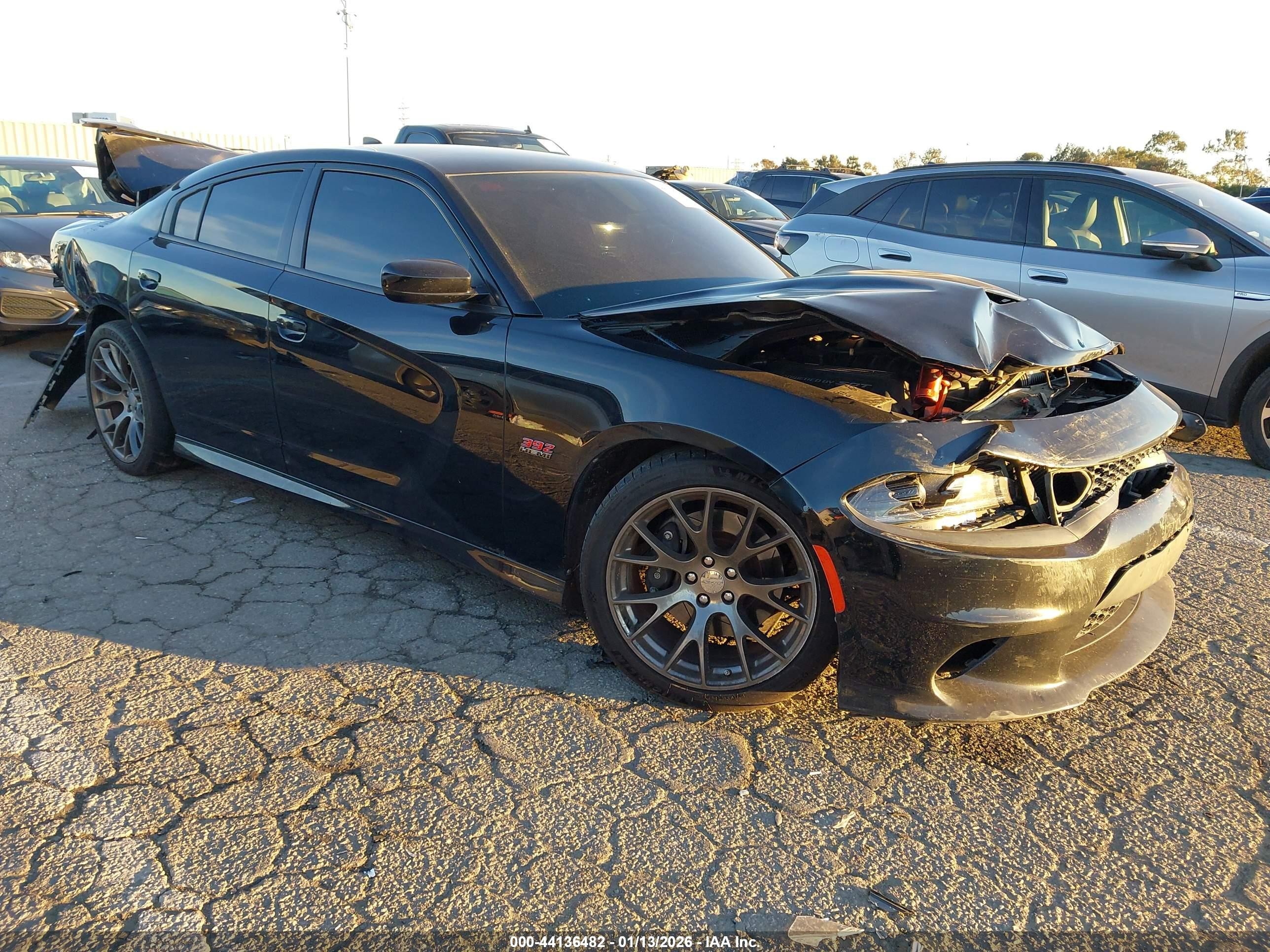 2020 Dodge Charger VIN 2C3CDXGJ1LH127109 IAAI salvage auction — Front & Rear, Salvage (California), sold $7,000 on 2026-07-09 (photo 1)