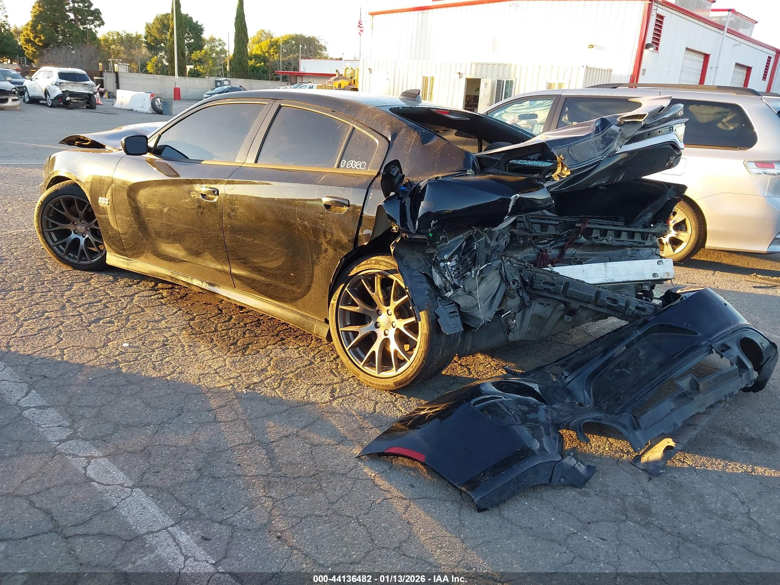 2020 Dodge Charger VIN 2C3CDXGJ1LH127109 IAAI salvage auction — Front & Rear, Salvage (California), sold $7,000 on 2026-07-09 (photo 3)