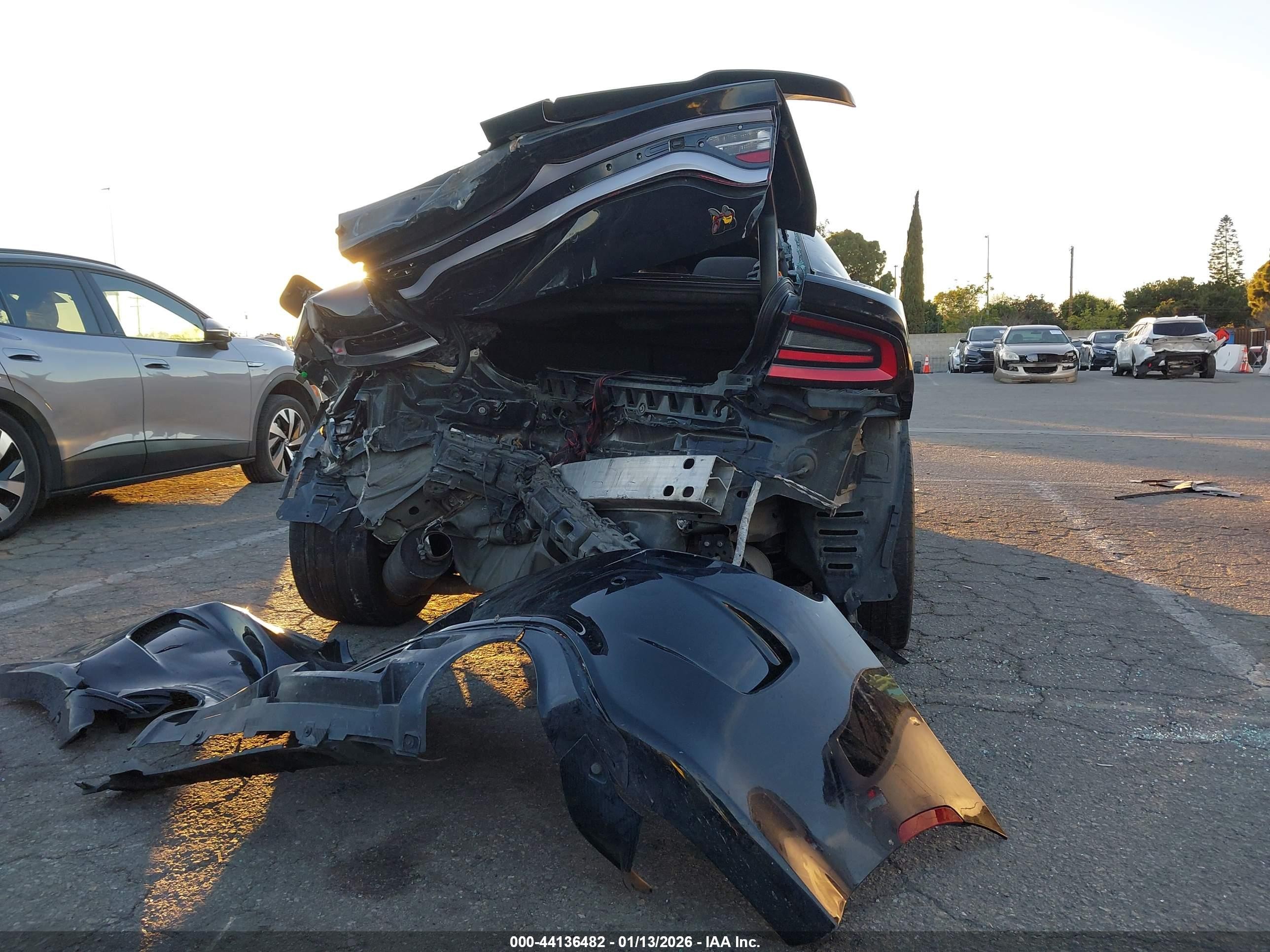 2020 Dodge Charger VIN 2C3CDXGJ1LH127109 IAAI salvage auction — Front & Rear, Salvage (California), sold $7,000 on 2026-07-09 (photo 6)