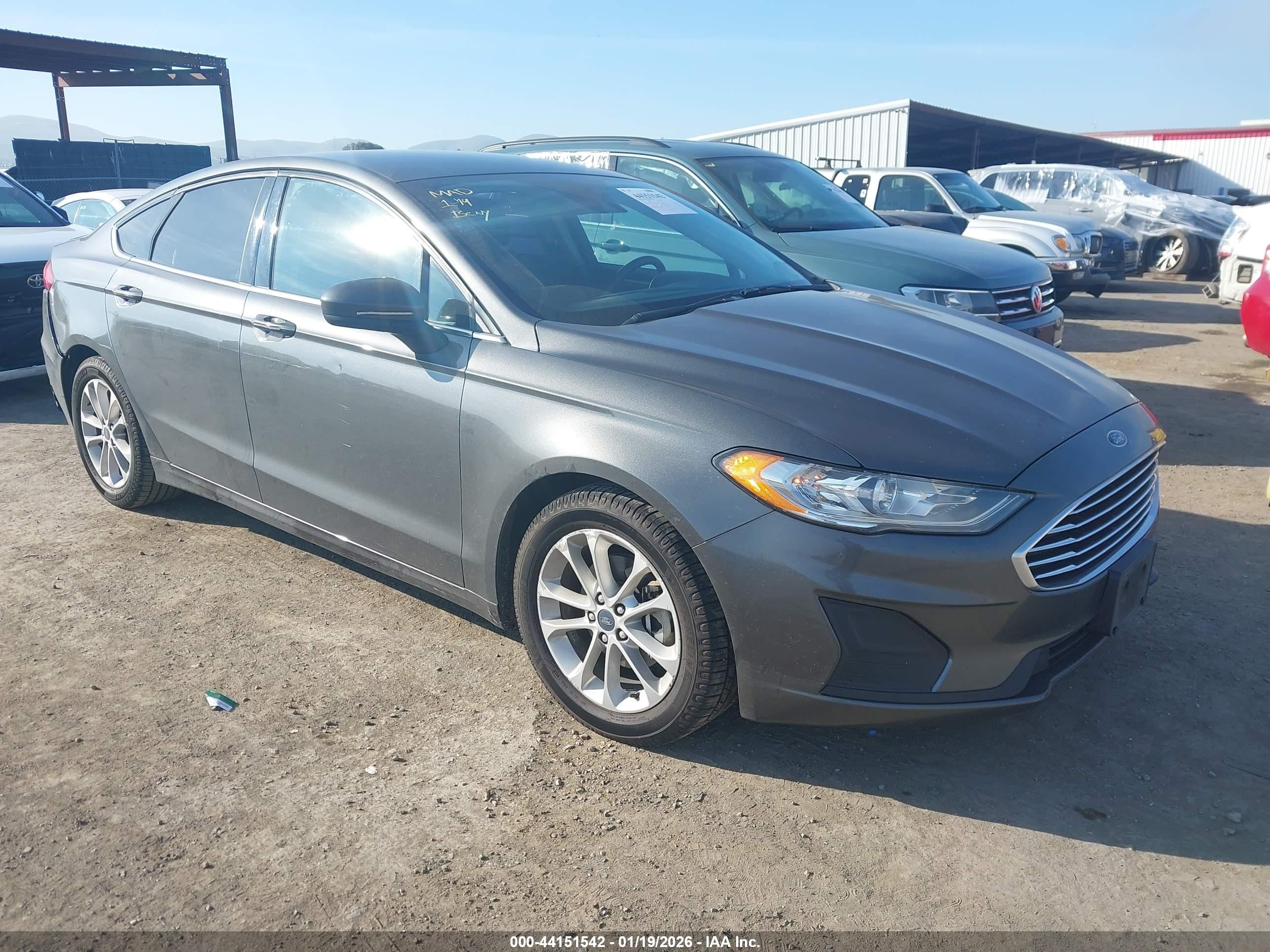 2019 Ford Fusion VIN 3FA6P0HD5KR177701 IAAI salvage auction — Rear End, Salvage (California), sold $1,625 on 2026-07-06 (photo 1)