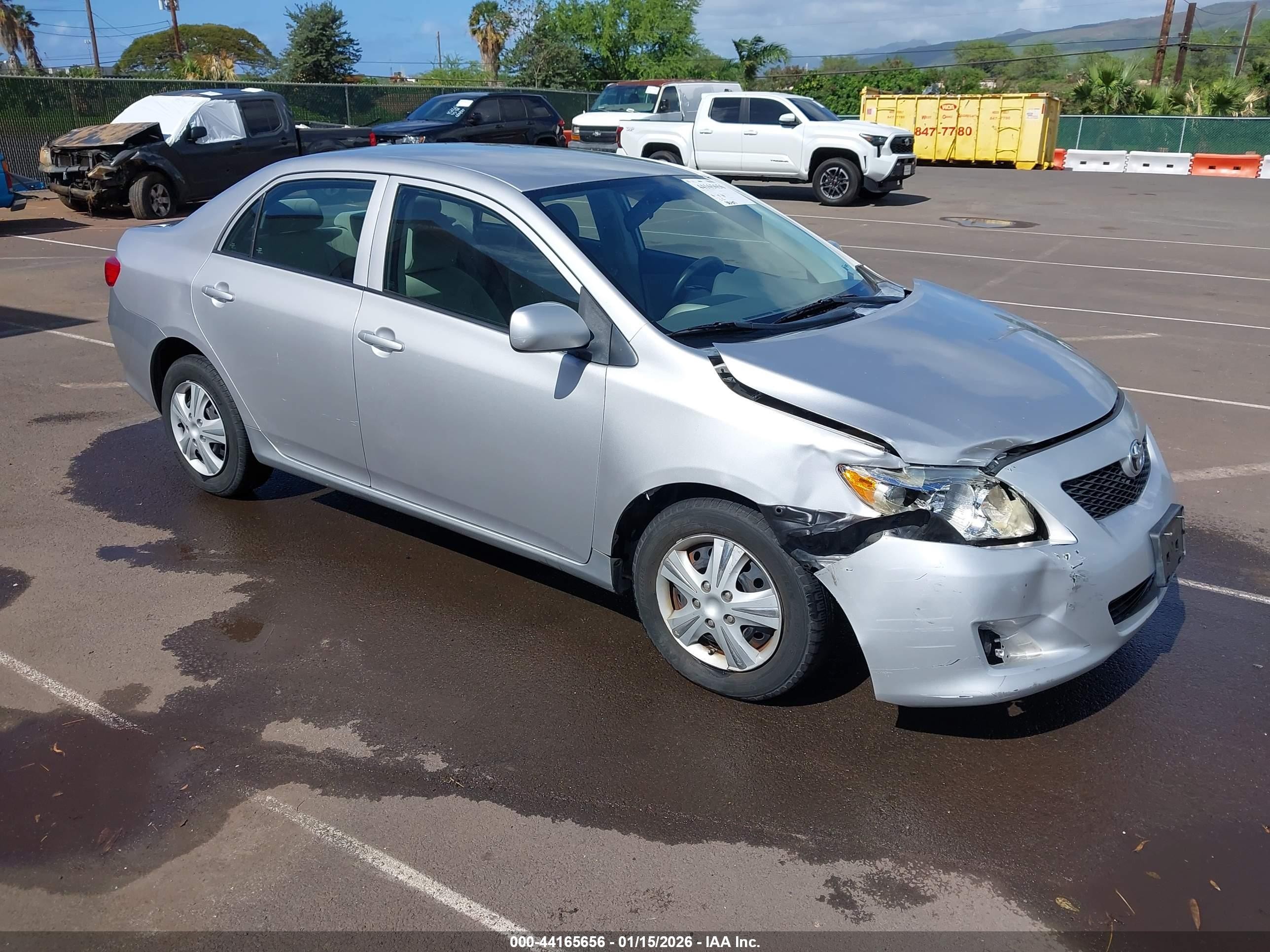 2010 Toyota Corolla VIN 1NXBU4EE5AZ302592 IAAI salvage auction — Unknown, Salvage (Hawaii), sold $600 on 2026-04-28 (photo 1)