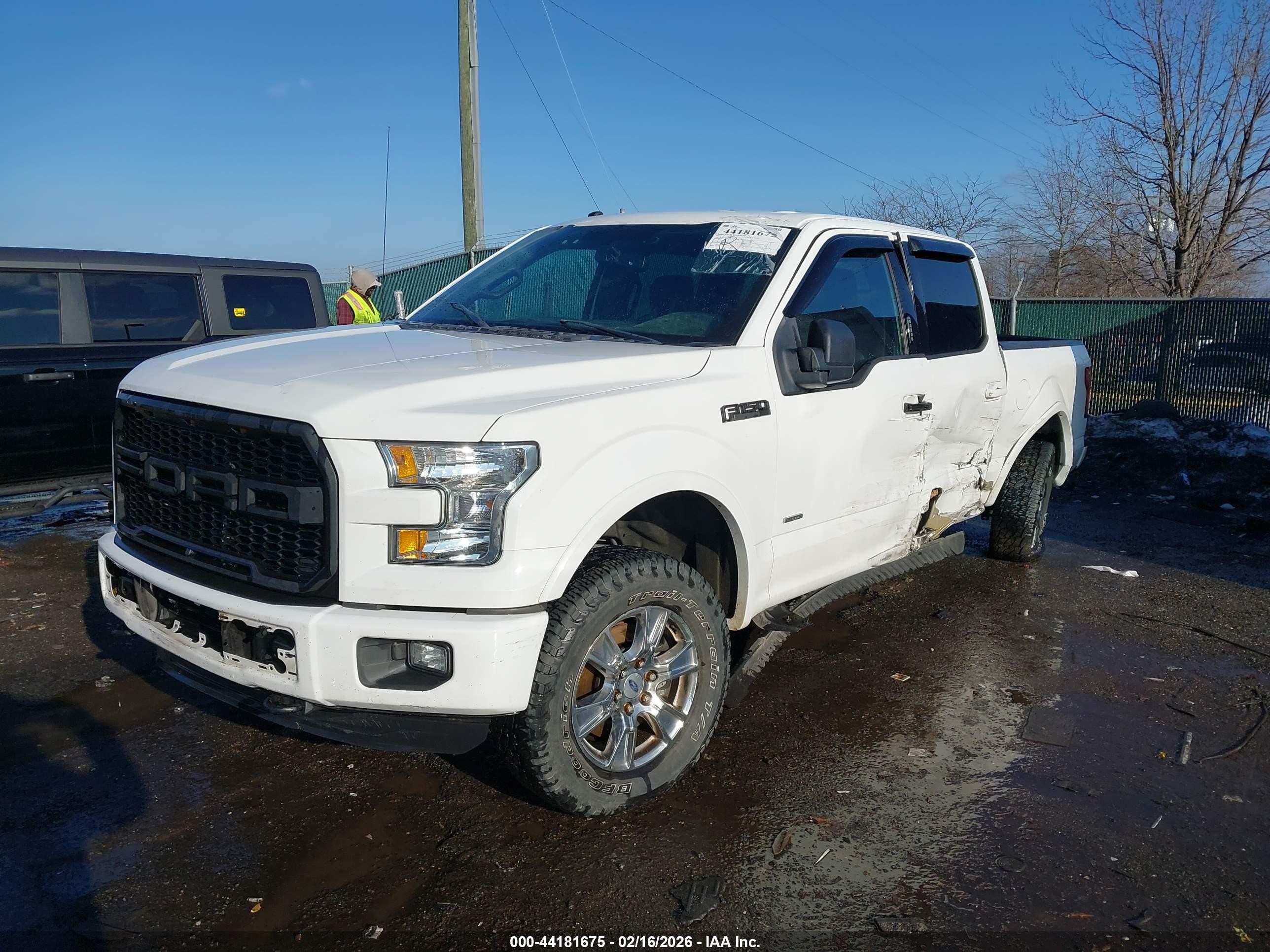 2016 Ford F-150 VIN 1FTEW1EP1GFD51300 IAAI salvage auction — Side, Salvage (Virginia), sold $3,050 on 2026-07-06 (photo 2)