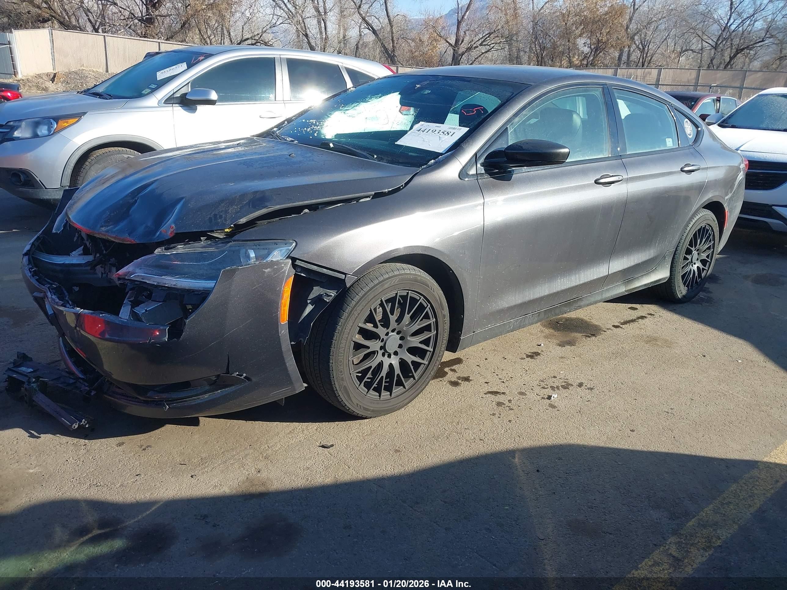 2015 Chrysler 200 VIN 1C3CCCDG7FN683490 IAAI salvage auction — Front End, Salvage (Utah), sold $600 on 2026-07-09 (photo 2)