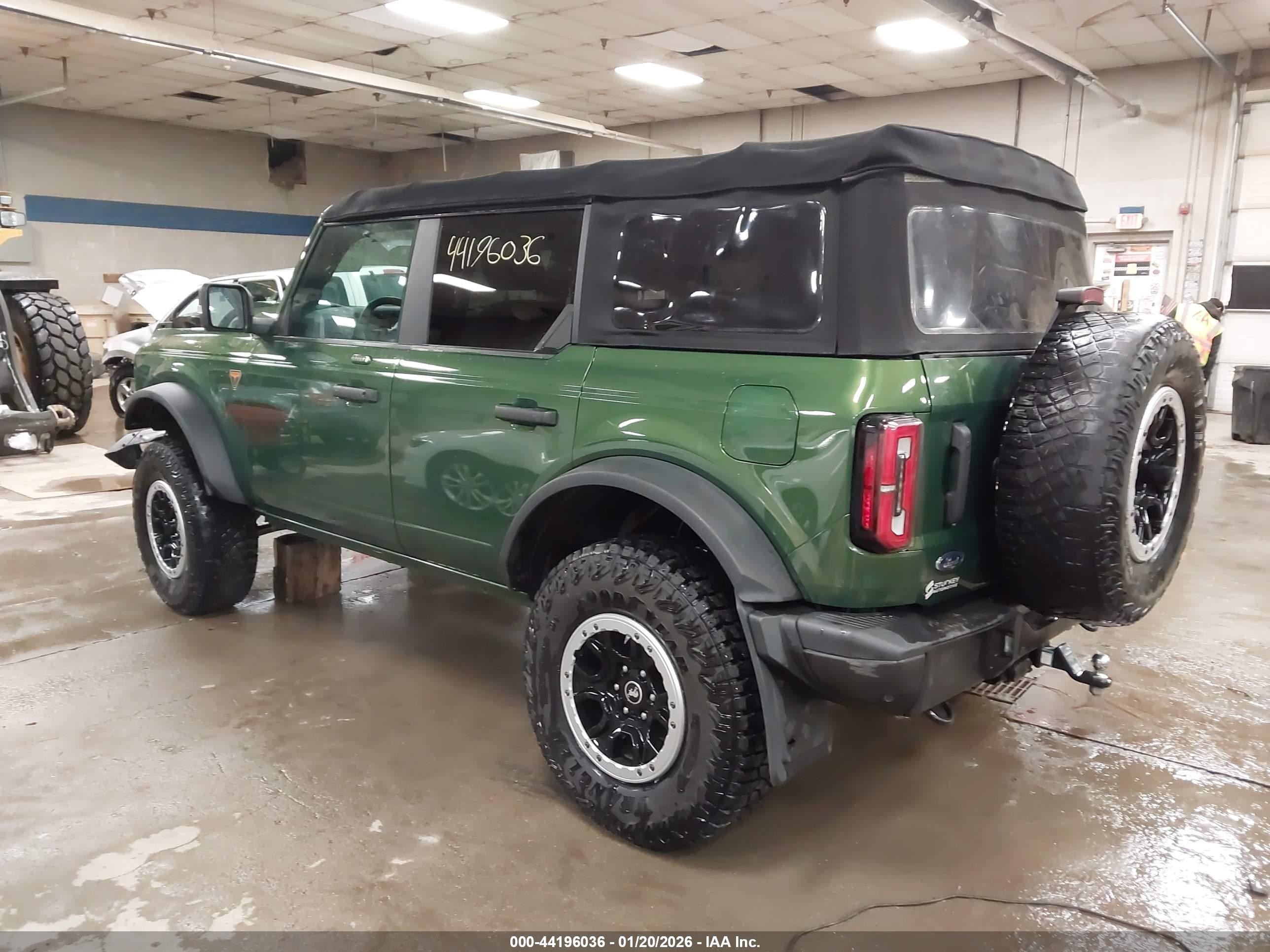 2022 Ford Bronco VIN 1FMEE5DP6NLB65631 IAAI salvage auction — Front End, Salvage (Maine), sold $7,500 on 2026-07-06 (photo 3)