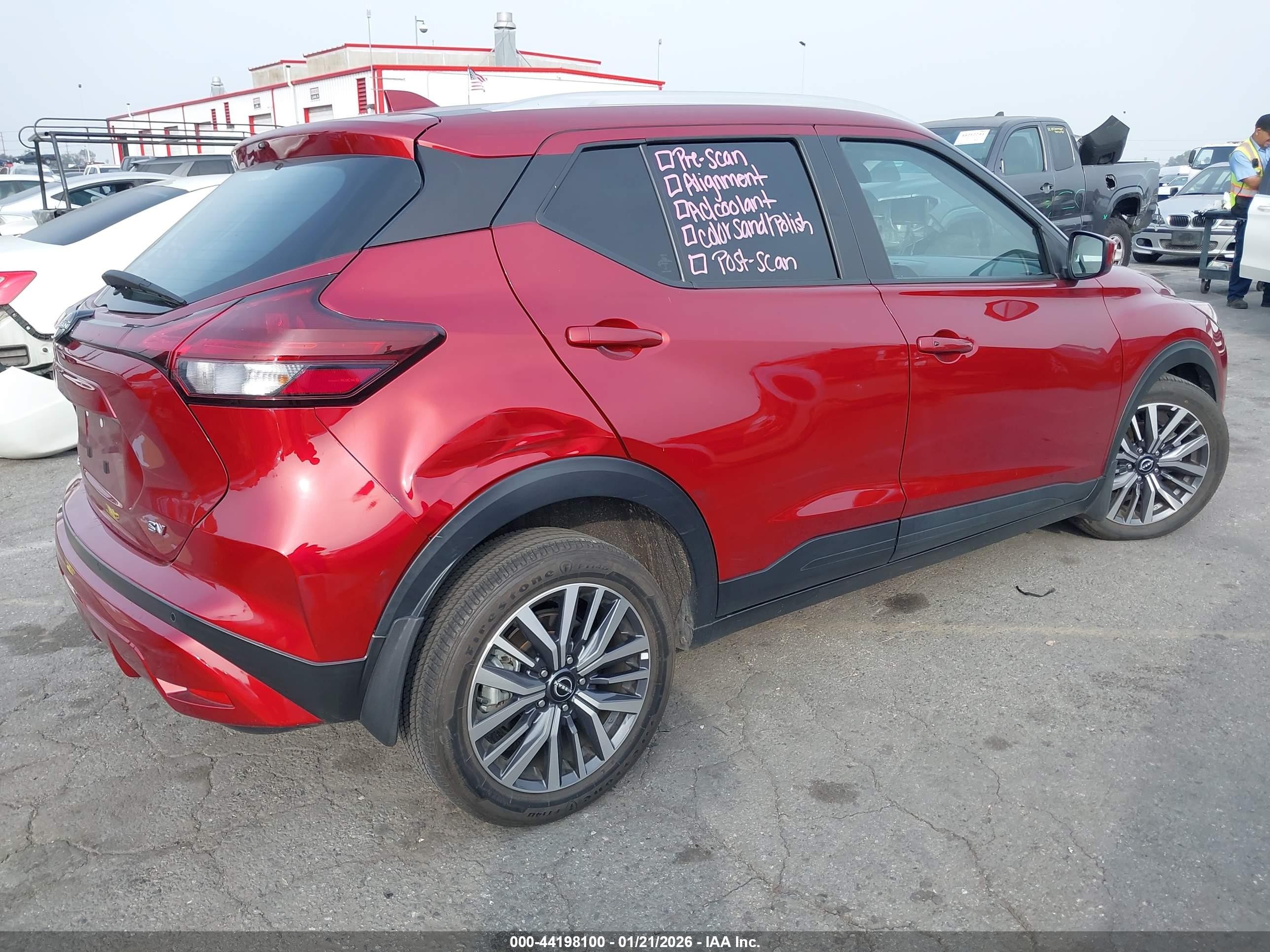 2023 Nissan Kicks VIN 3N1CP5CV9PL552111 IAAI salvage auction — Unknown, Salvage (California), sold $3,350 on 2026-07-09 (photo 4)
