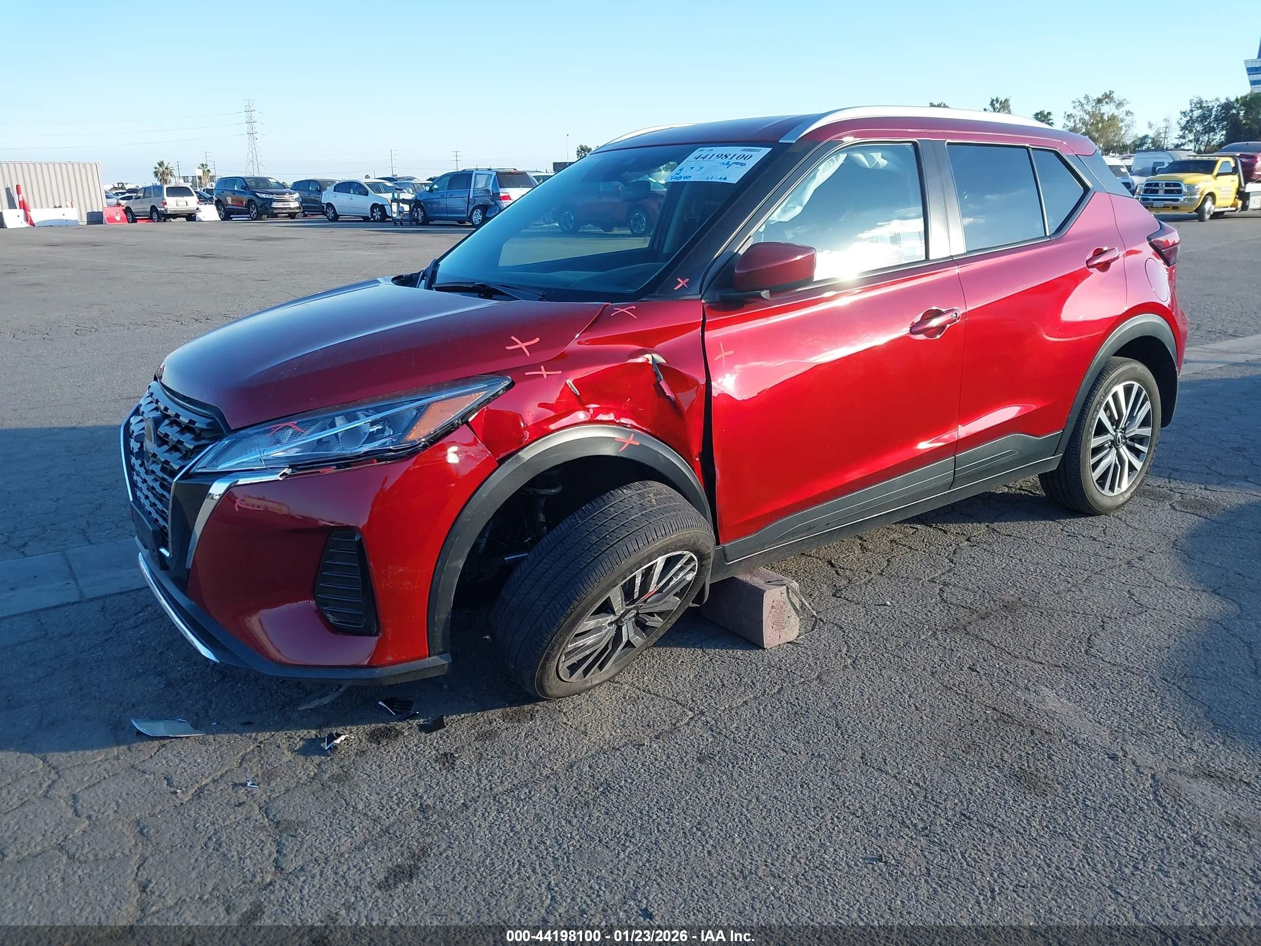 2023 Nissan Kicks VIN 3N1CP5CV9PL552111 IAAI salvage auction — Unknown, Salvage (California), sold $3,350 on 2026-07-09 (photo 6)