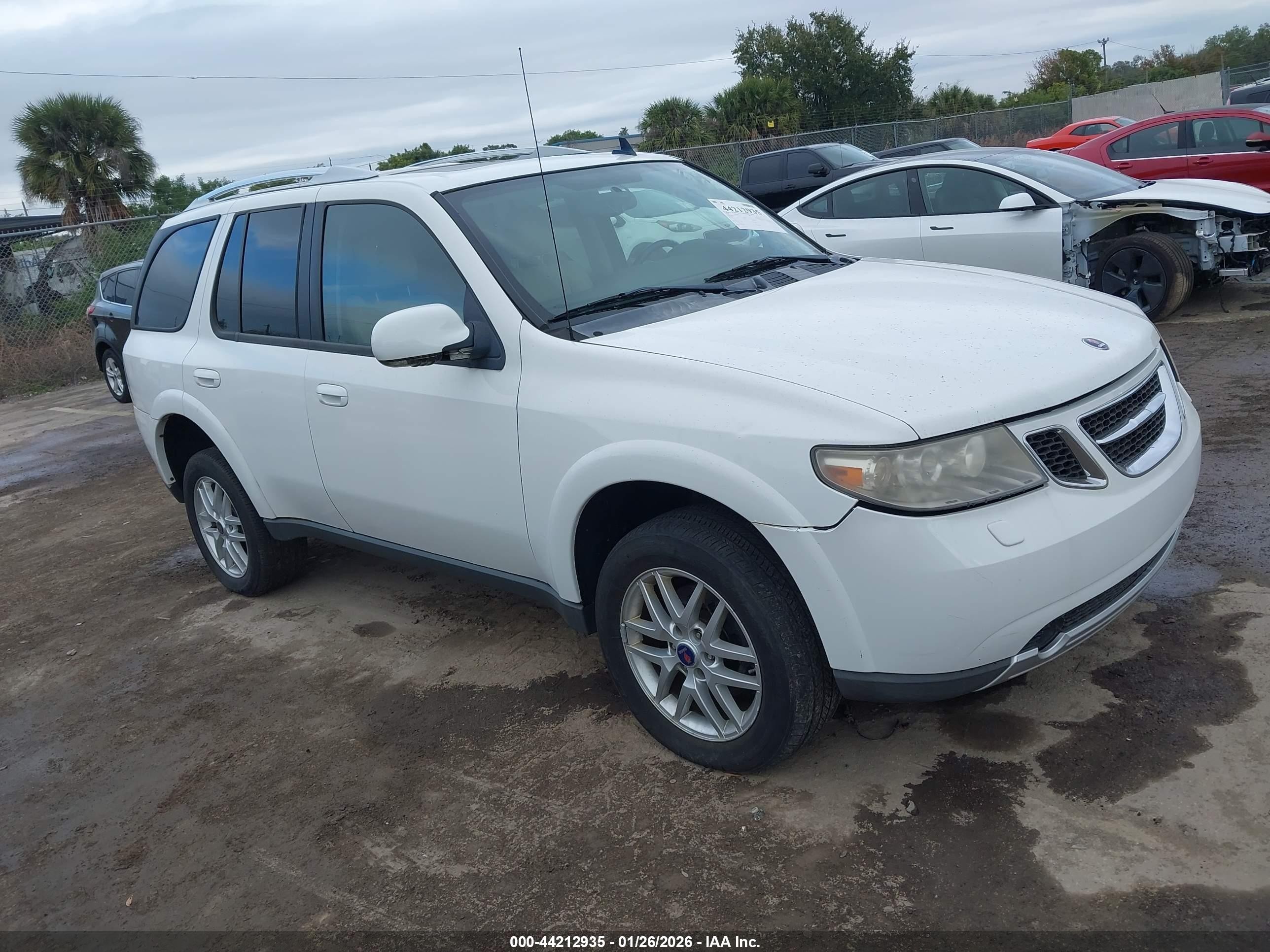 2009 Saab 9-7x VIN 5S3ET13S092801149 IAAI salvage auction — Front End, Clear (Florida), sold $1,525 on 2026-02-04 (photo 1)