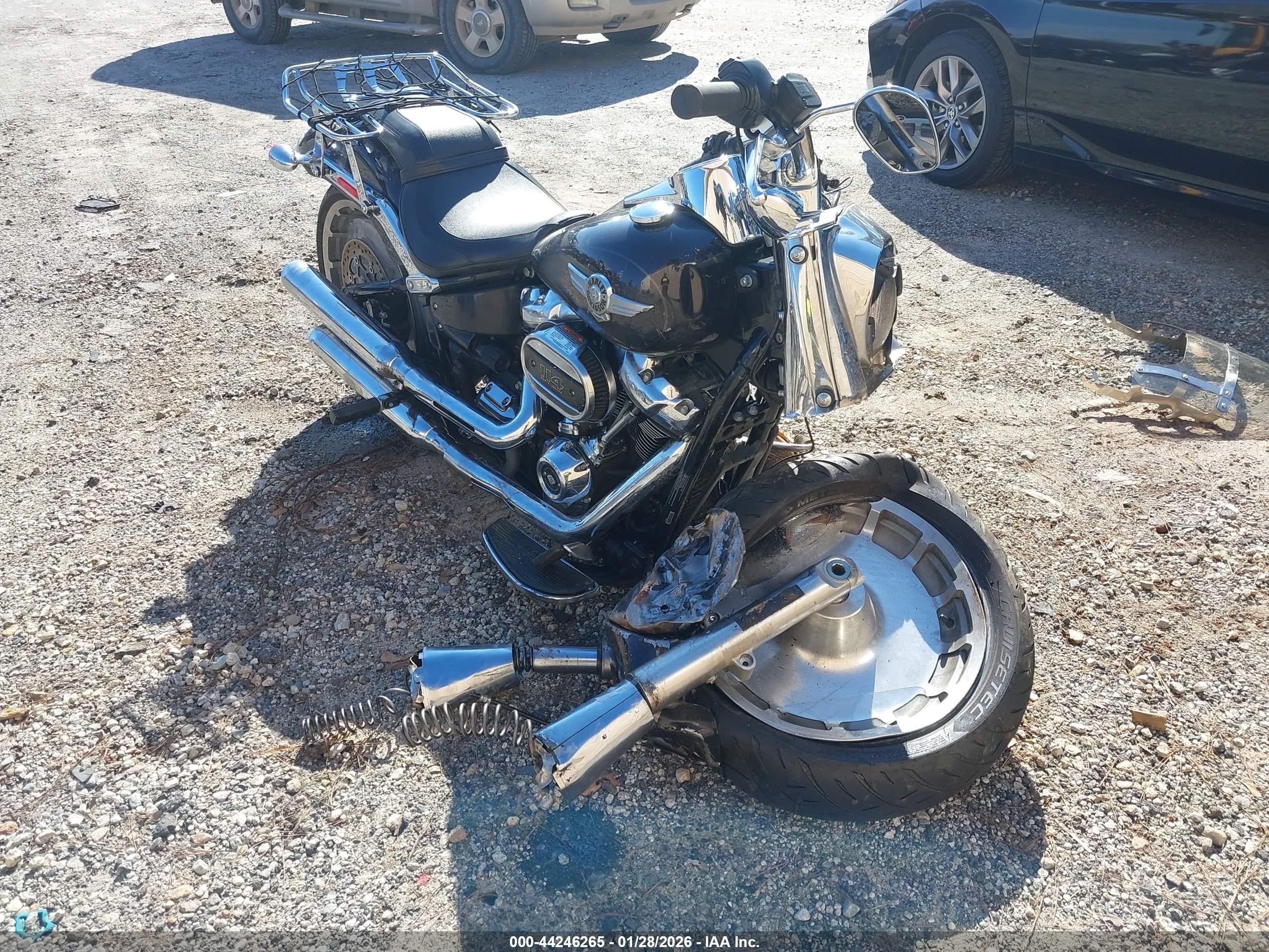 2021 Harley-davidson Fat boy VIN 1HD1YGK19MB067443 IAAI salvage auction — All Over, Salvage (Idaho), sold $4,550 on 2026-08-30 (photo 1)