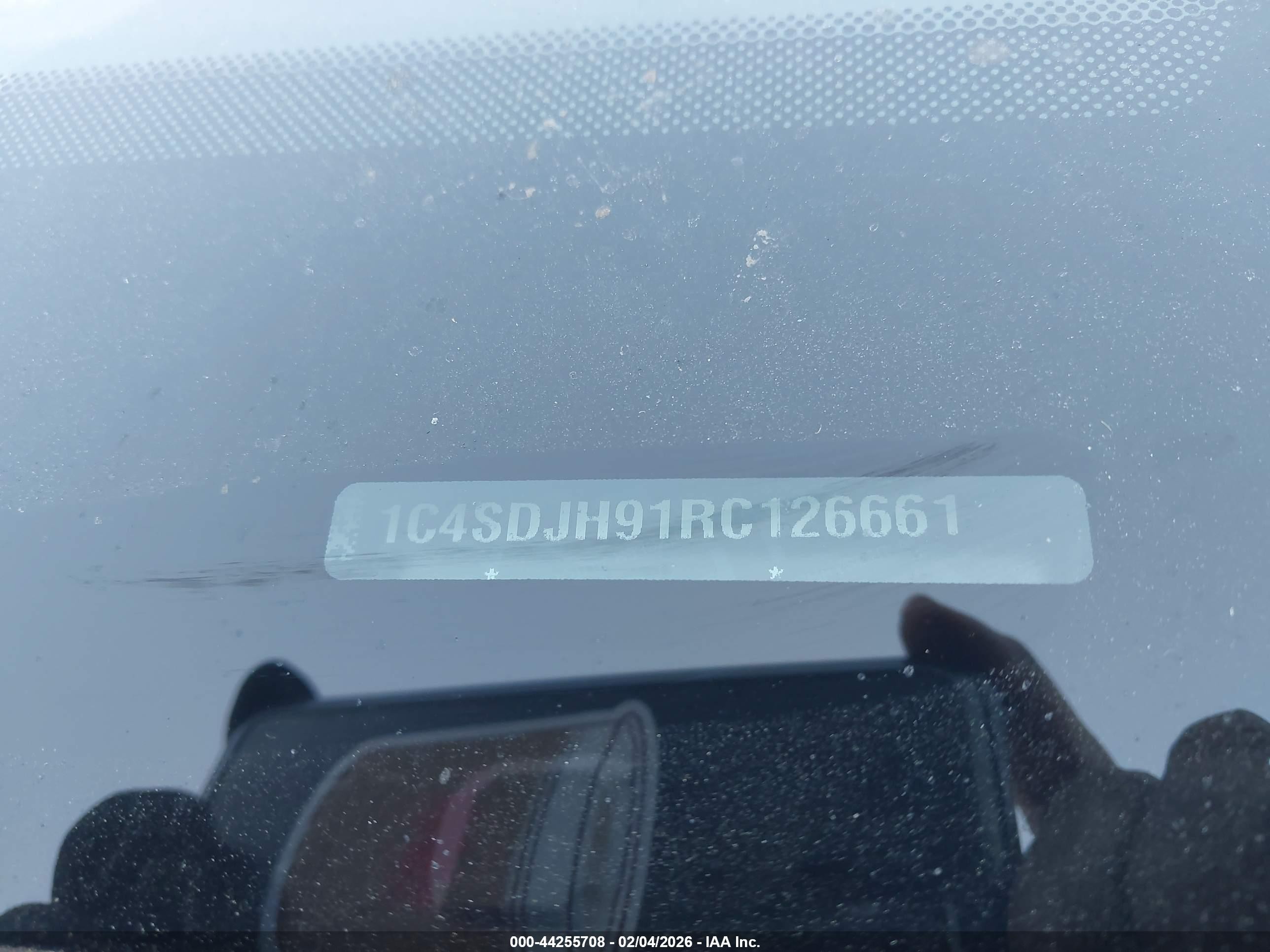 2024 Dodge Durango VIN 1C4SDJH91RC126661 IAAI salvage auction — Rear End, Salvage (California), sold $29,450 on 2026-04-02 (photo 9)