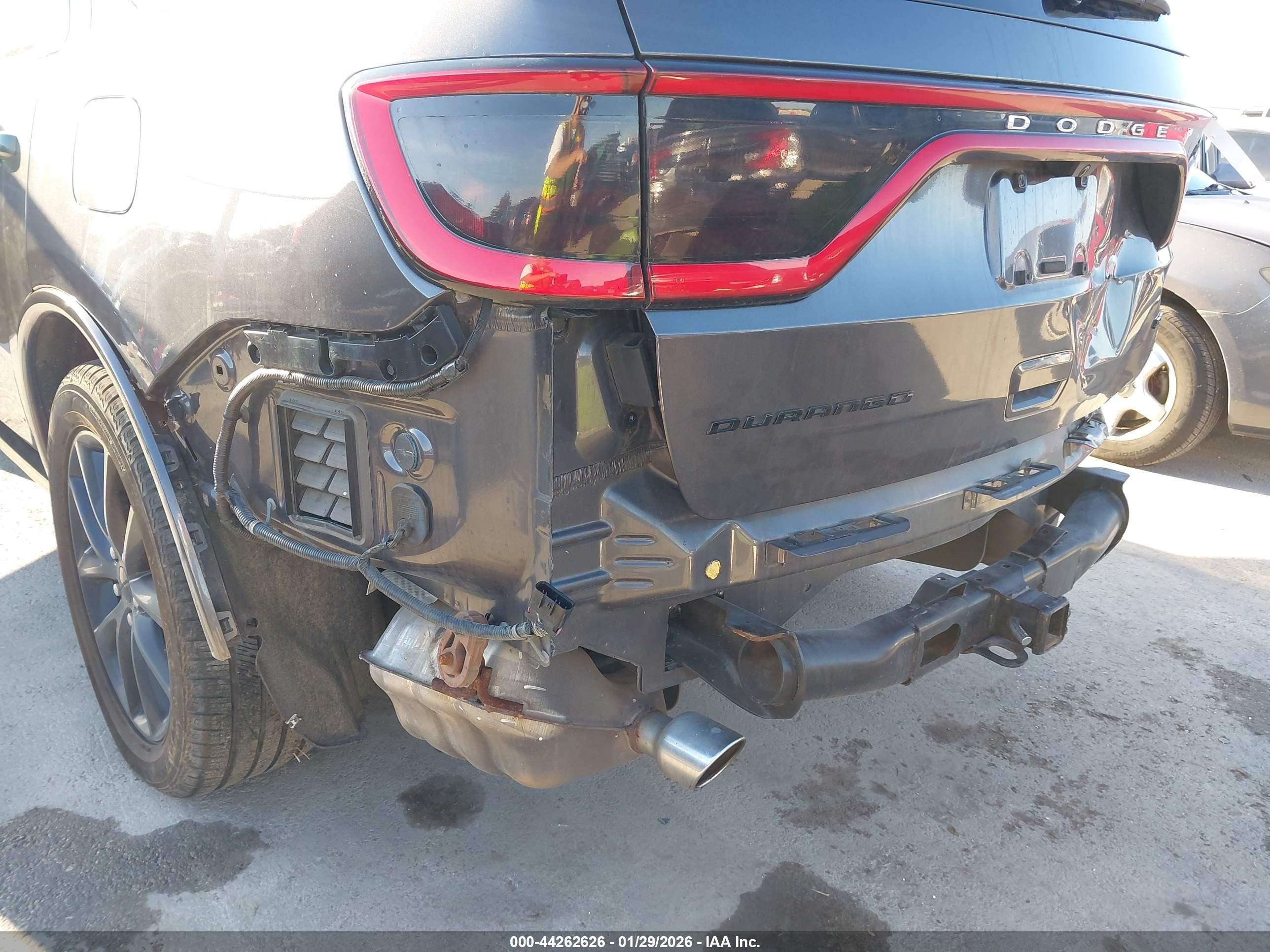 2017 Dodge Durango VIN 1C4RDHDG8HC690642 IAAI salvage auction — Rear End, Salvage (Texas), sold $3,850 on 2026-08-20 (photo 6)