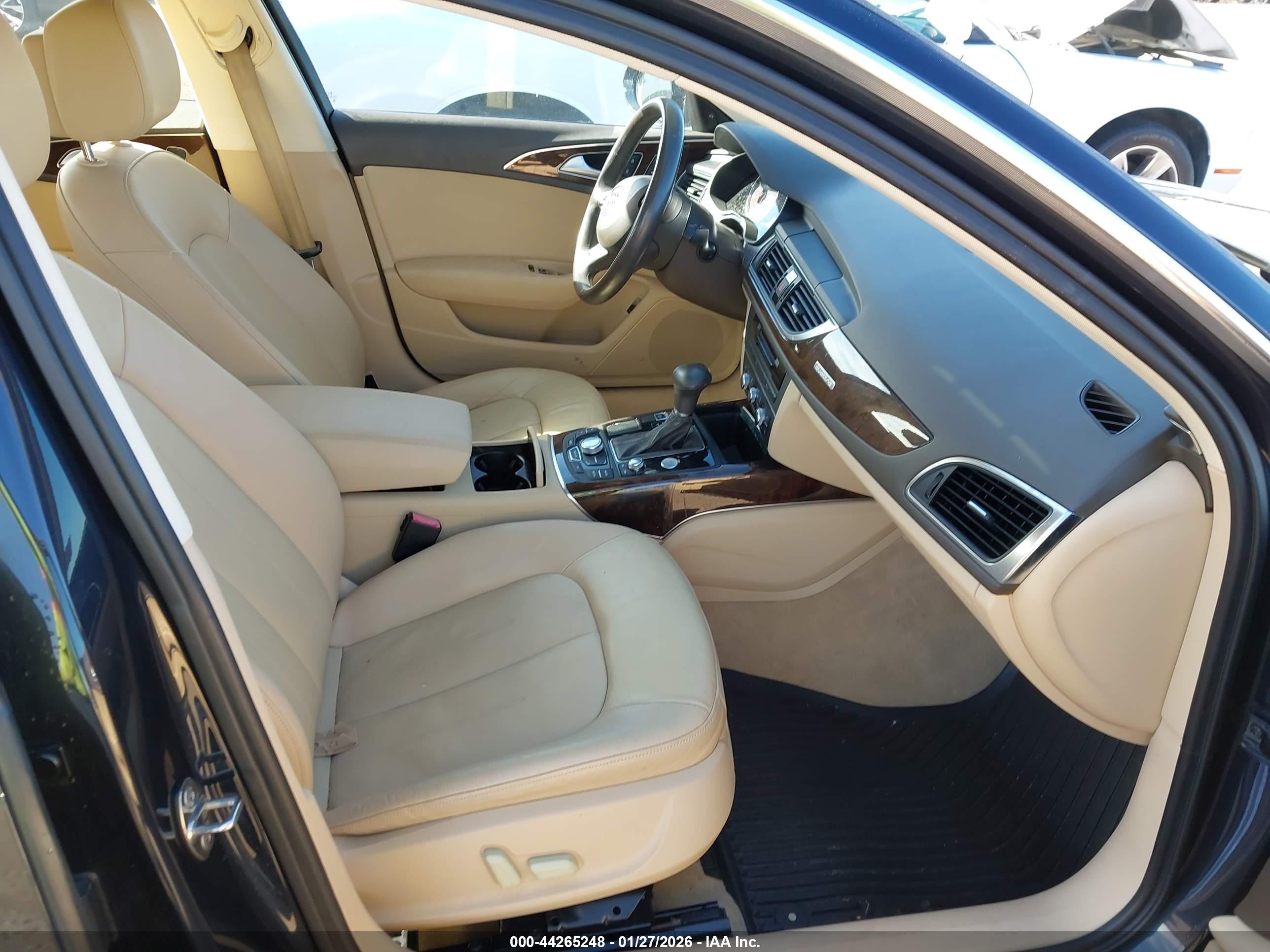2012 Audi A6 VIN WAUGGAFC9CN145446 IAAI salvage auction — Normal Wear, App For Dup Clear (California), sold $1,550 on 2026-03-09 (photo 5)