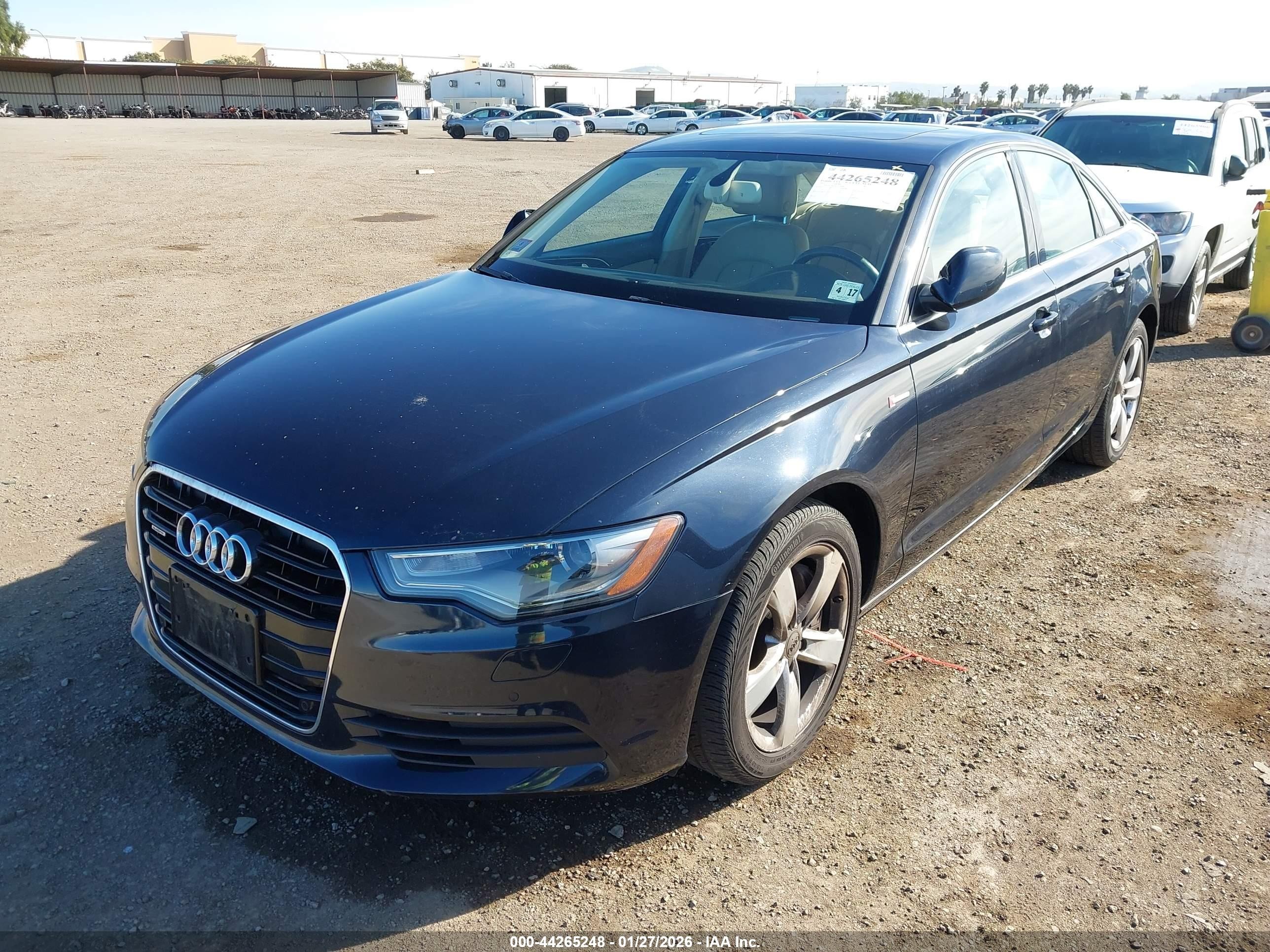 2012 Audi A6 VIN WAUGGAFC9CN145446 IAAI salvage auction — Normal Wear, App For Dup Clear (California), sold $1,550 on 2026-03-09 (photo 6)