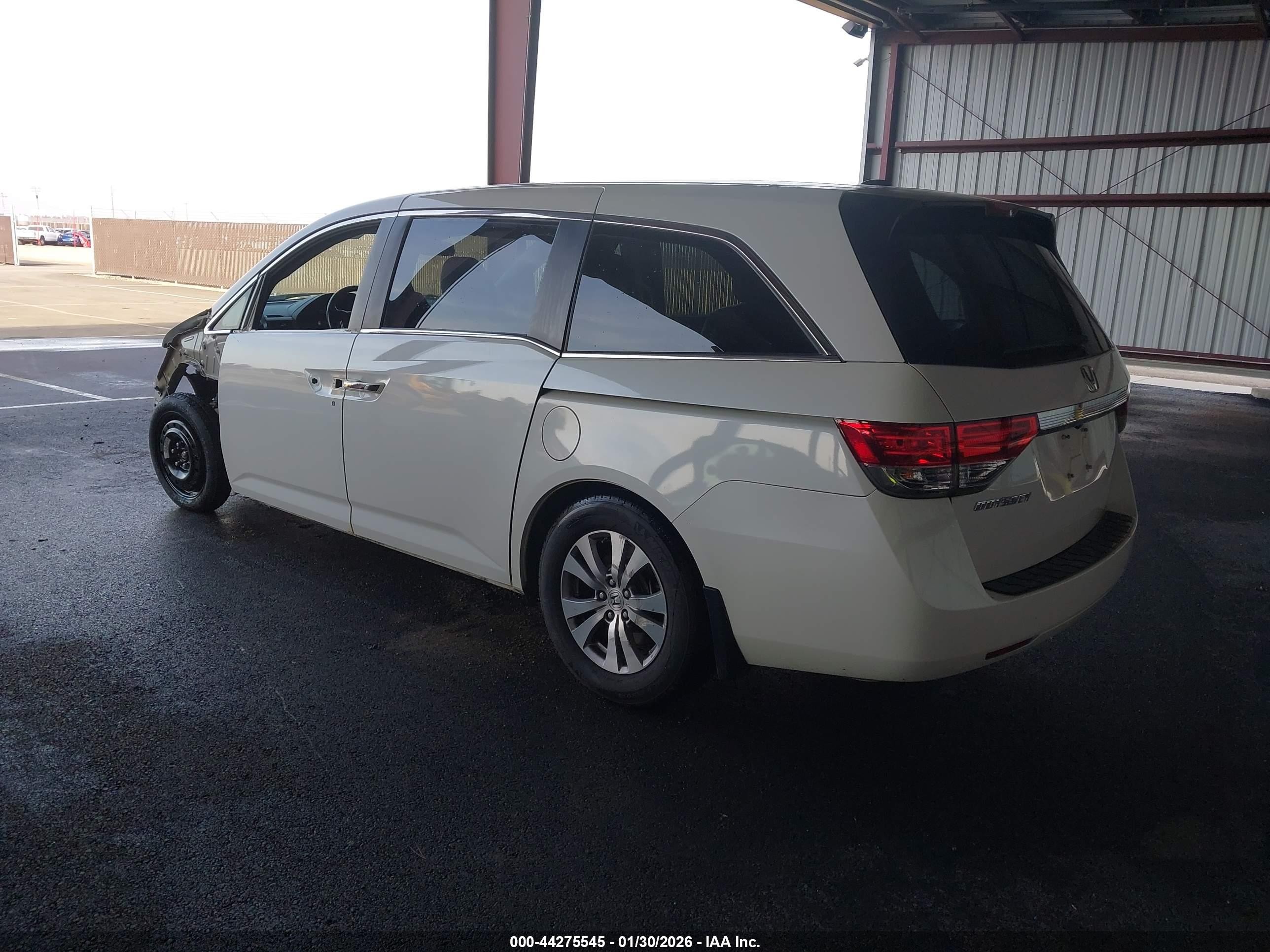 2014 Honda Odyssey VIN 5FNRL5H67EB121671 IAAI salvage auction — Front End, Salvage (California), sold $2,000 on 2026-07-07 (photo 3)