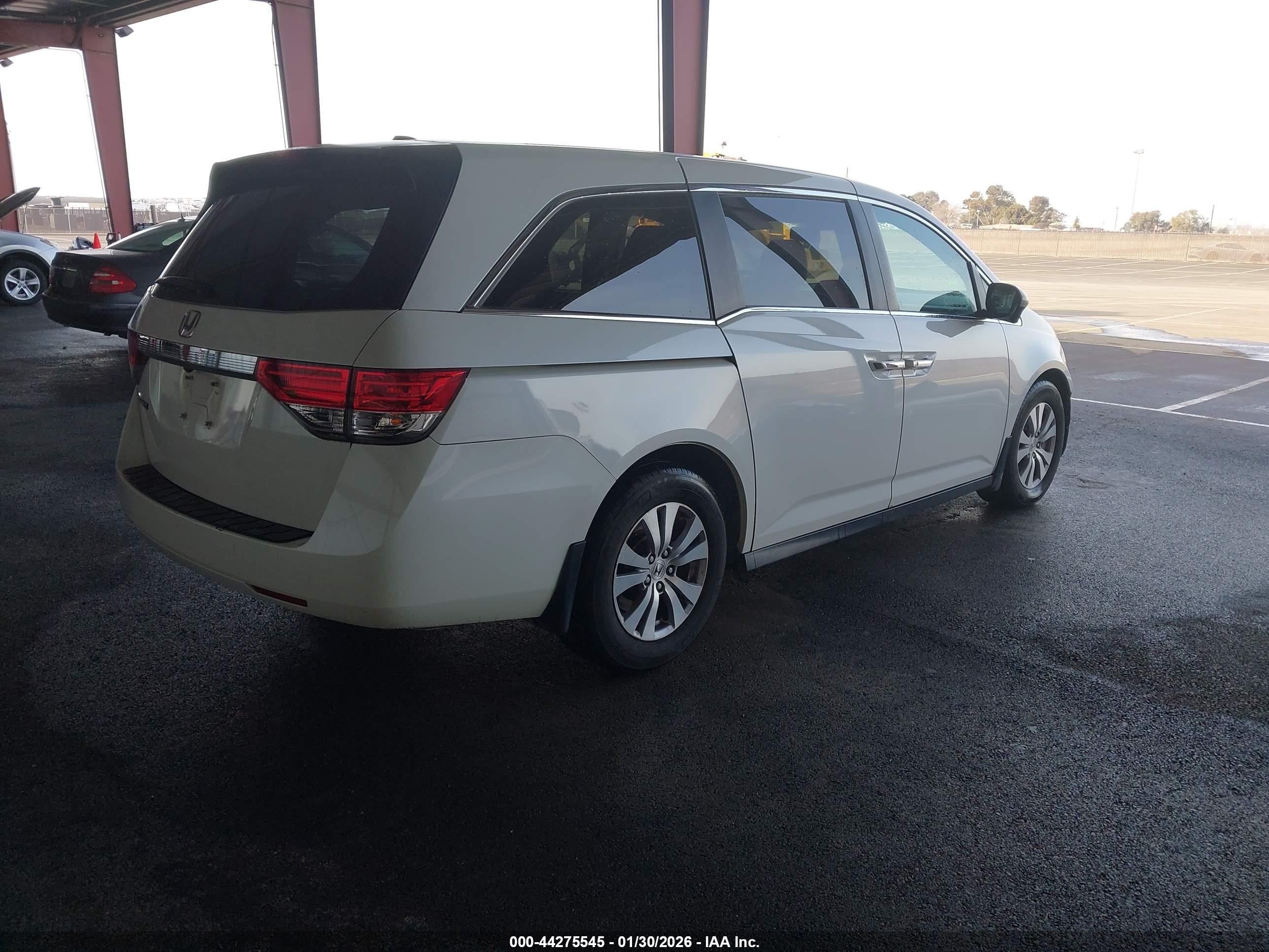 2014 Honda Odyssey VIN 5FNRL5H67EB121671 IAAI salvage auction — Front End, Salvage (California), sold $2,000 on 2026-07-07 (photo 4)