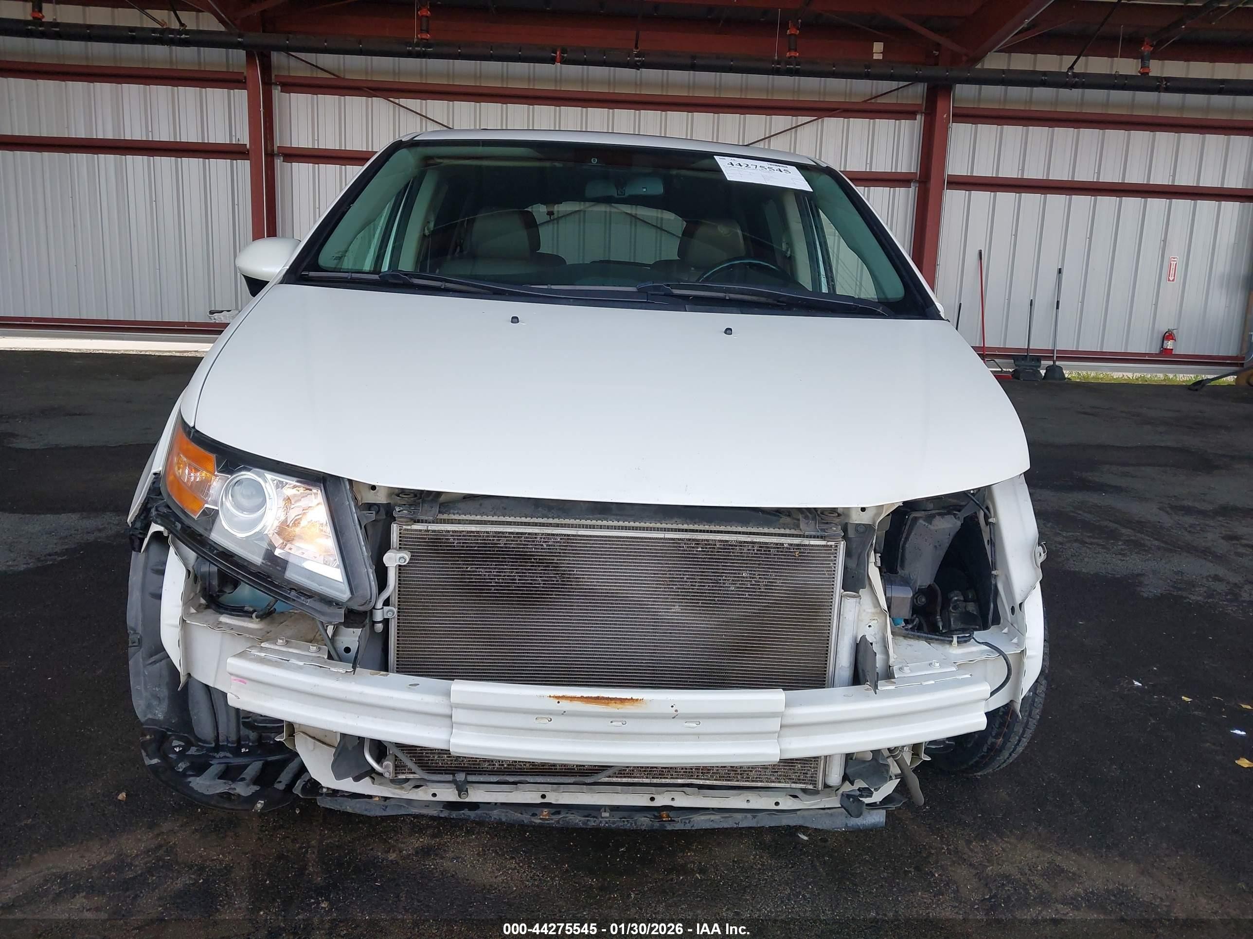 2014 Honda Odyssey VIN 5FNRL5H67EB121671 IAAI salvage auction — Front End, Salvage (California), sold $2,000 on 2026-07-07 (photo 6)