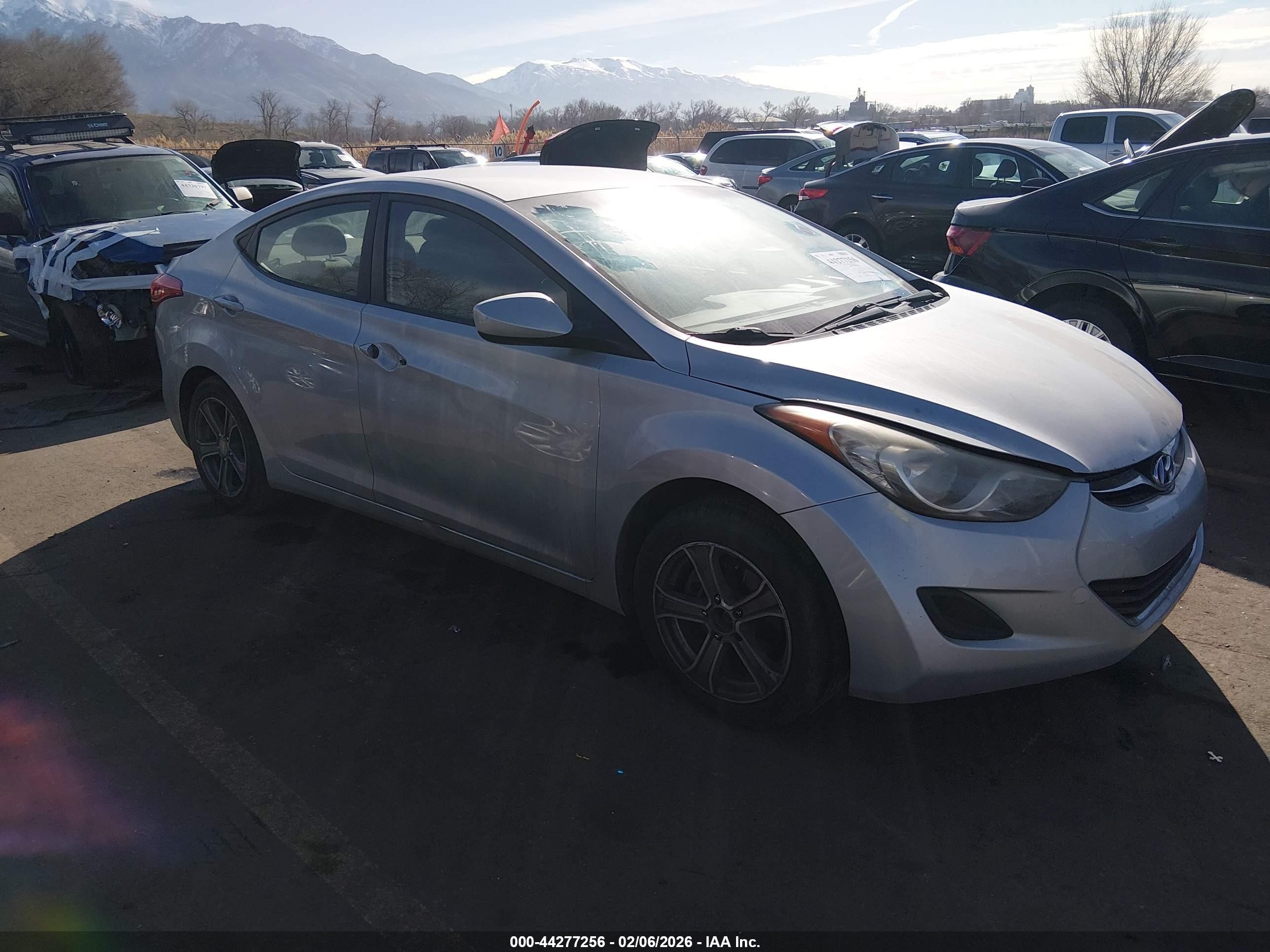 2012 Hyundai Elantra VIN 5NPDH4AE2CH080968 IAAI salvage auction — Rear End, Salvage (Utah), sold $300 on 2026-07-09 (photo 1)