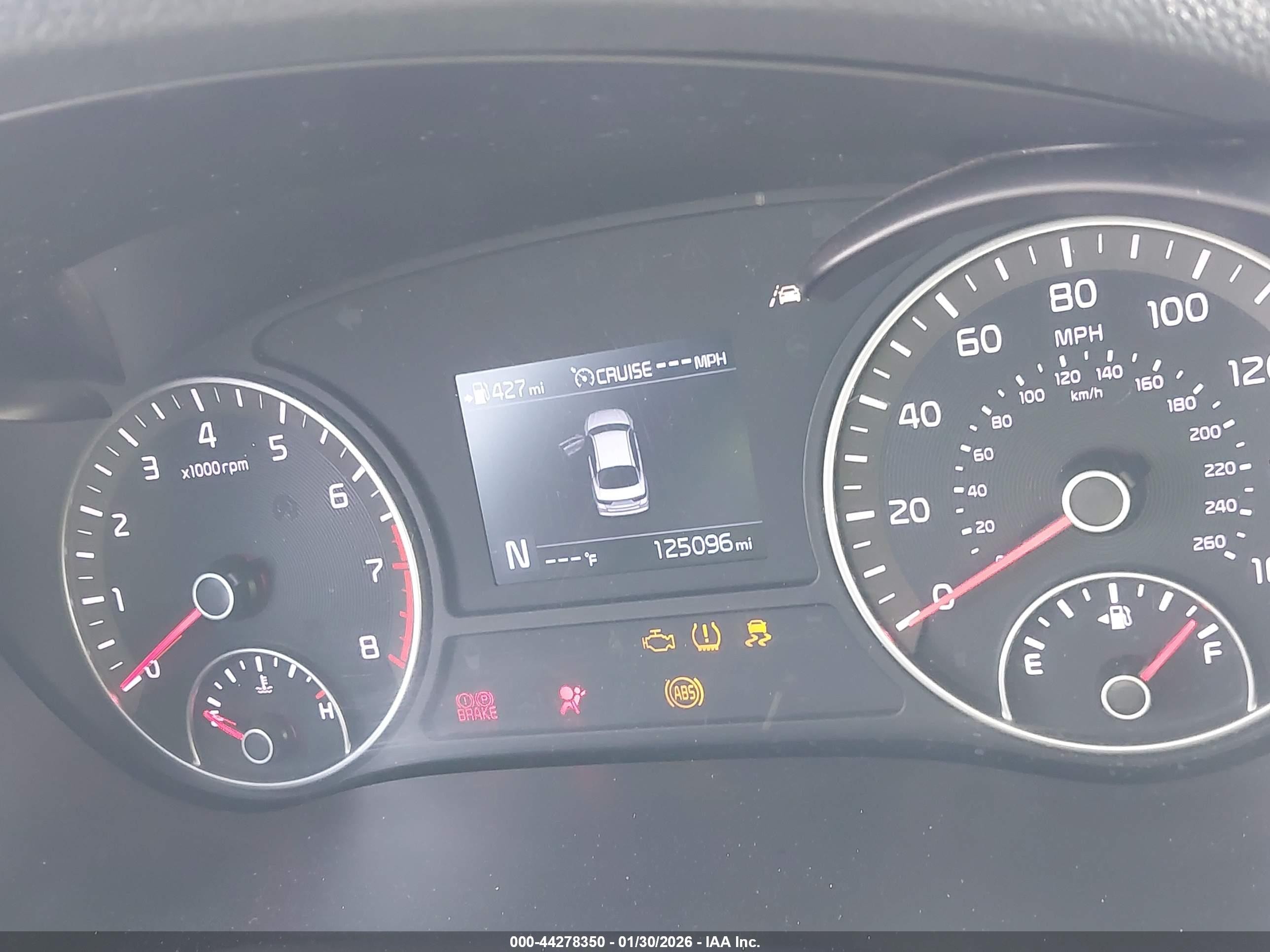 2019 Kia Optima VIN 5XXGT4L35KG295746 IAAI salvage auction — Front End, Salvage (Utah), sold $350 on 2026-07-09 (photo 7)