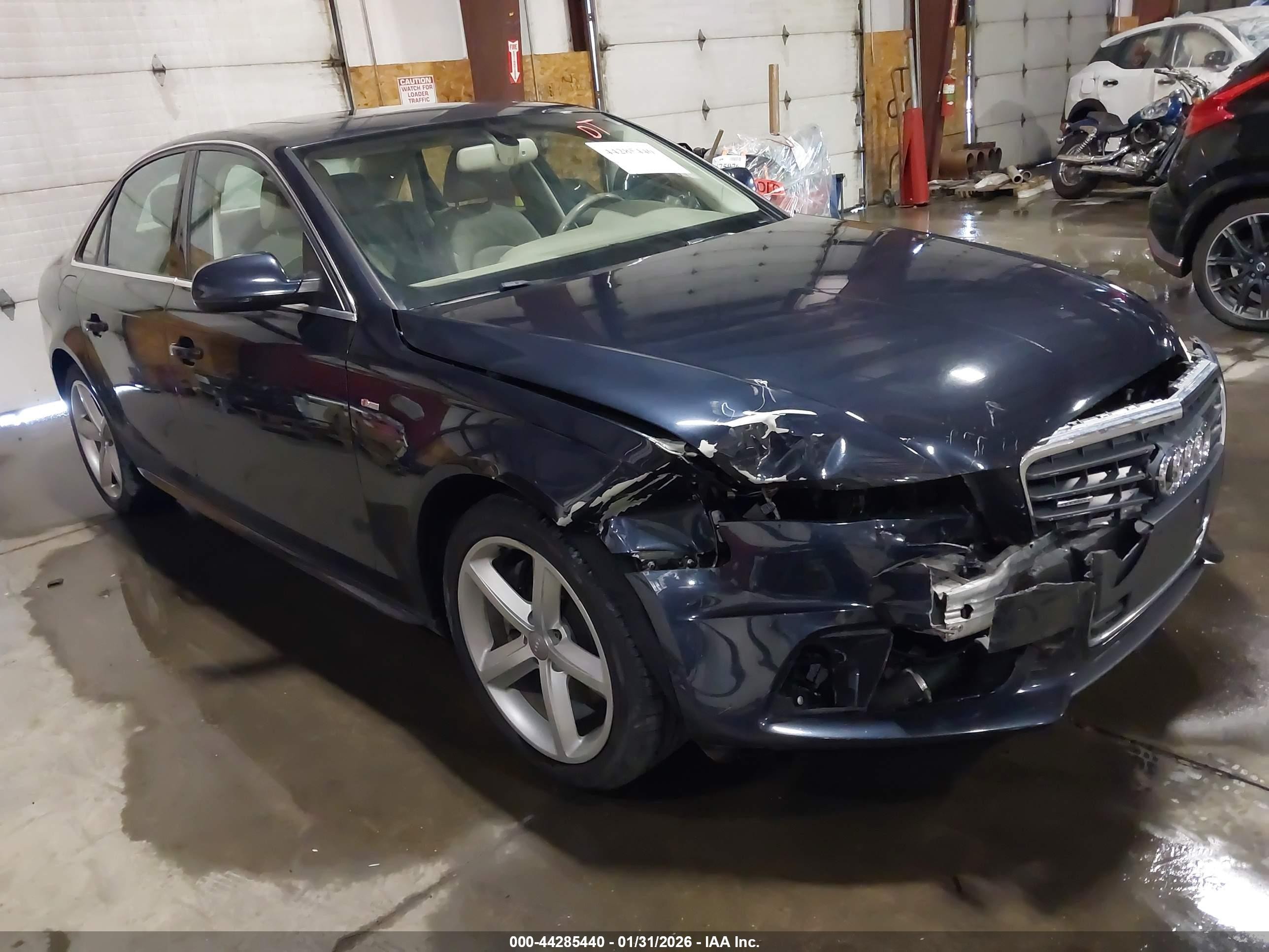 2012 Audi A4 VIN WAUFFAFL0CN014095 IAAI salvage auction — Front End, Salvage (North Dakota), sold $2,175 on 2026-07-09 (photo 1)