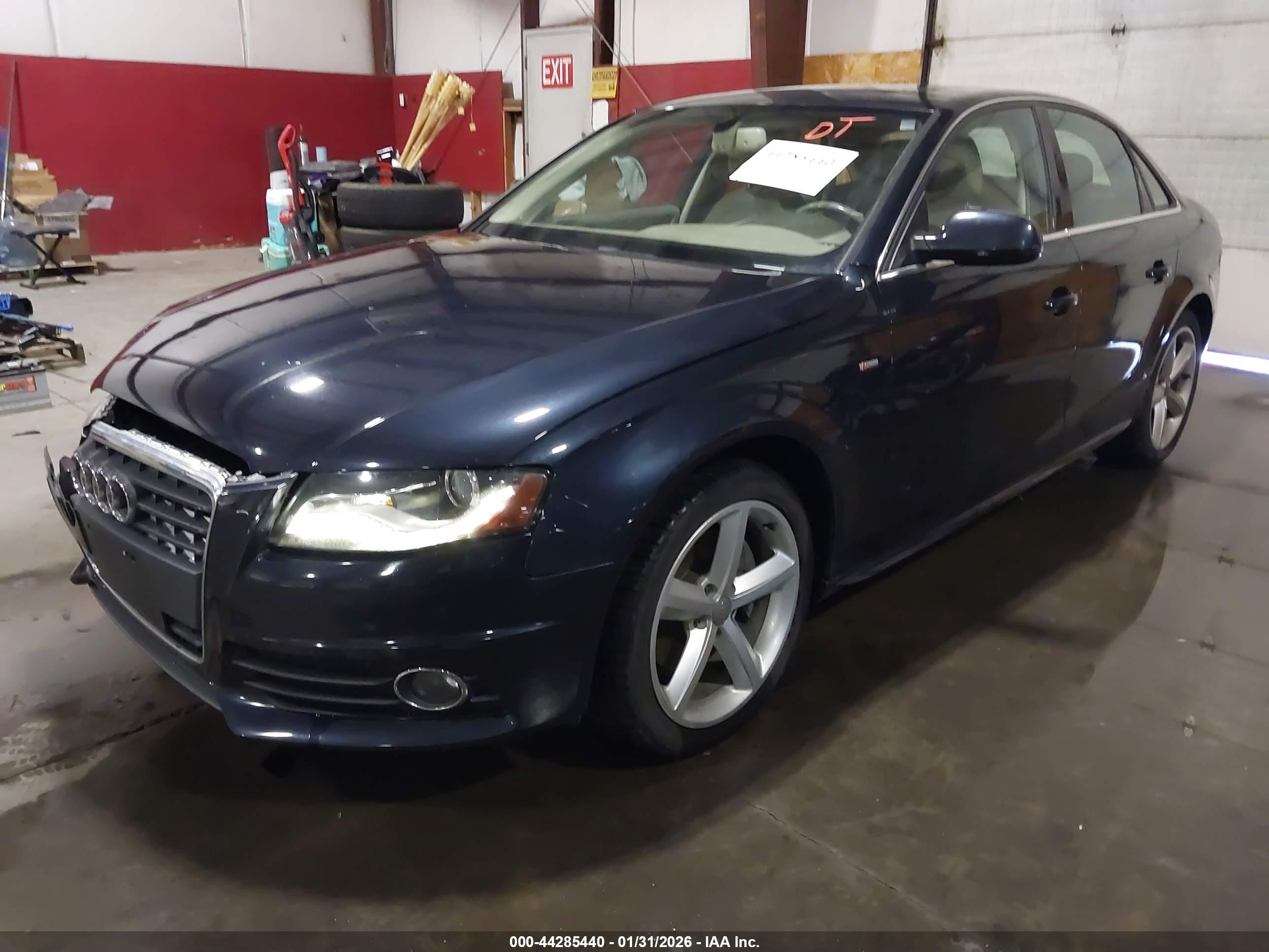 2012 Audi A4 VIN WAUFFAFL0CN014095 IAAI salvage auction — Front End, Salvage (North Dakota), sold $2,175 on 2026-07-09 (photo 2)