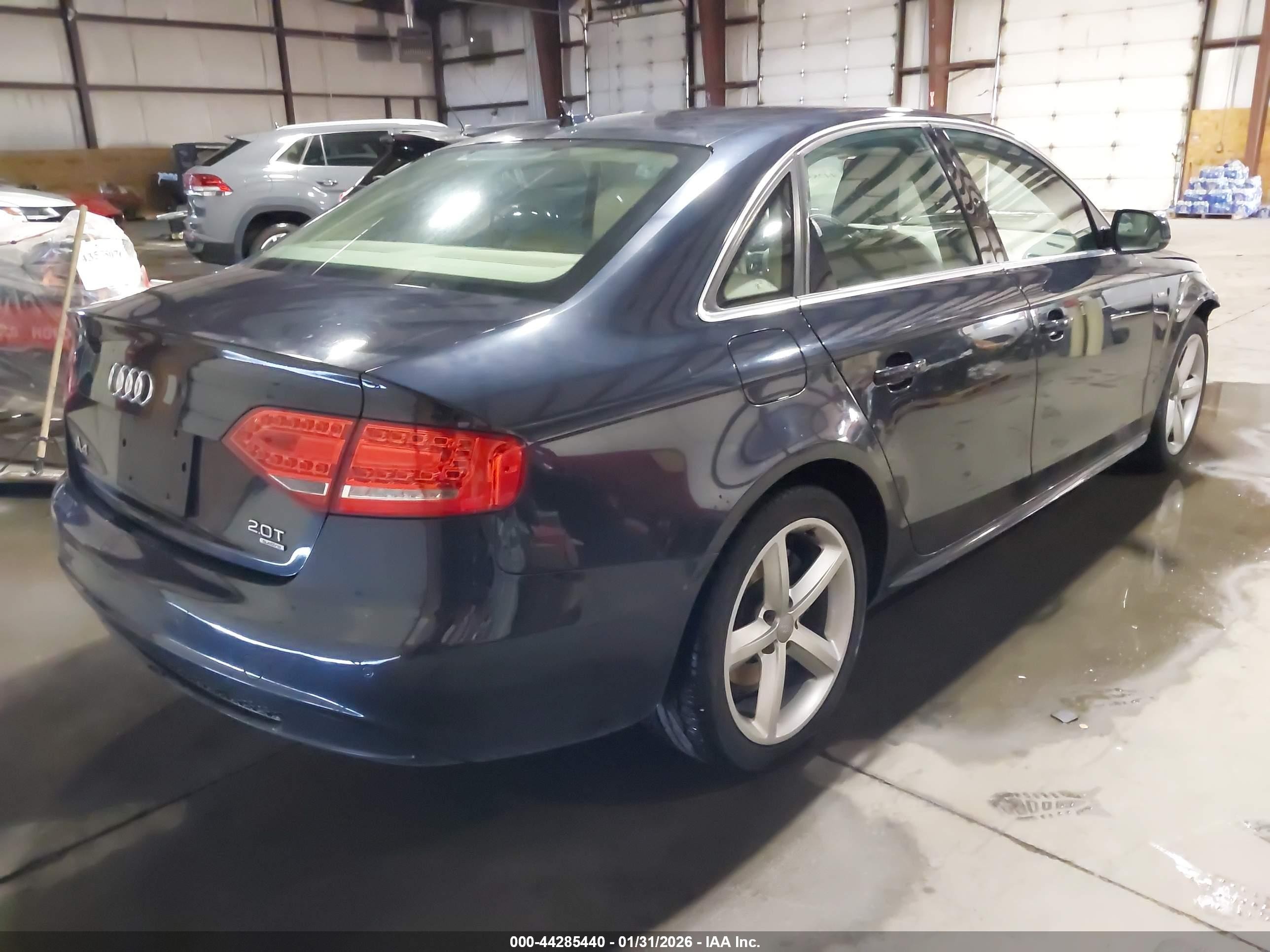 2012 Audi A4 VIN WAUFFAFL0CN014095 IAAI salvage auction — Front End, Salvage (North Dakota), sold $2,175 on 2026-07-09 (photo 4)