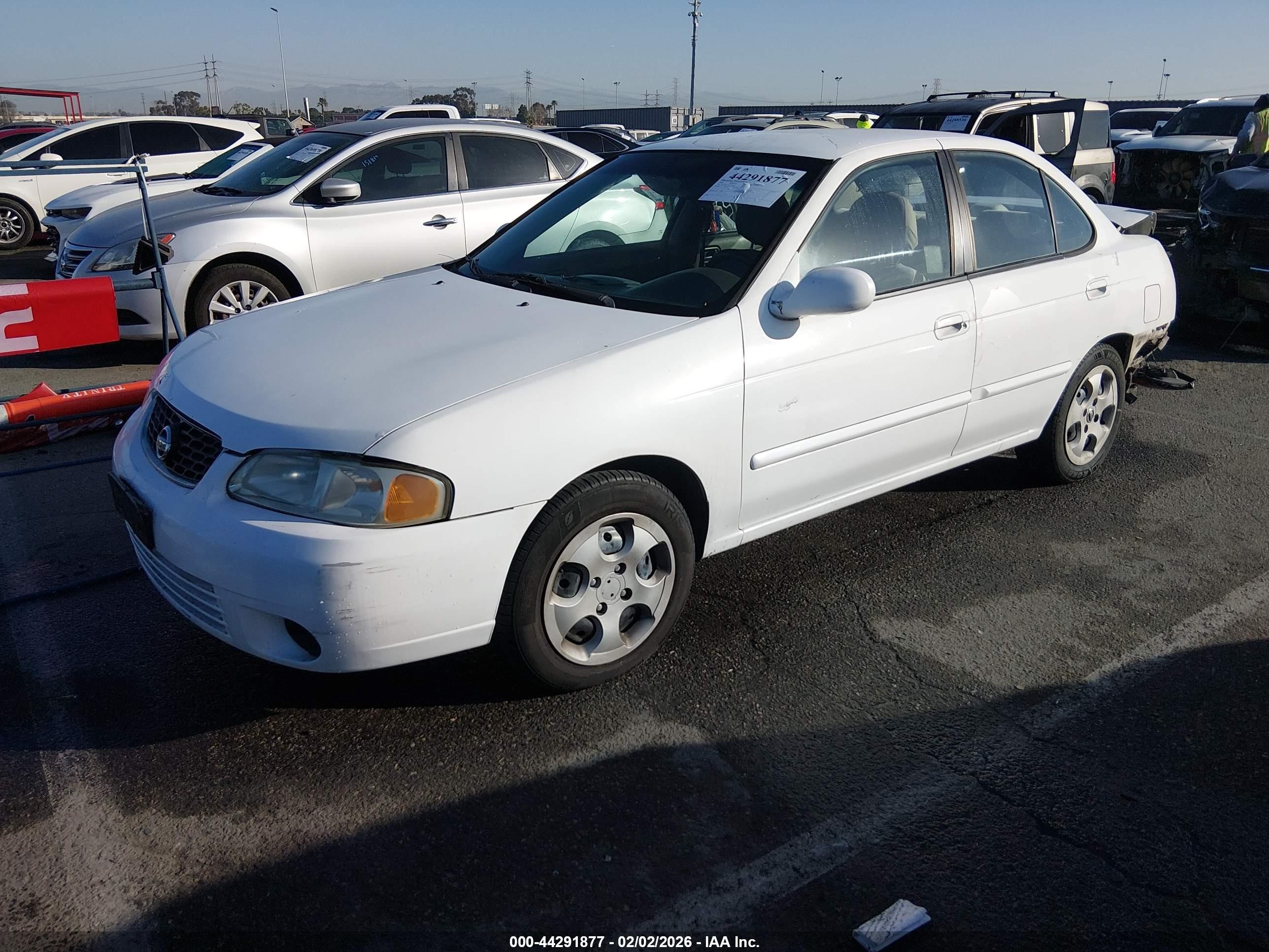 2003 Nissan Sentra VIN 3N1CB51D23L793334 IAAI salvage auction — Rear End, Salvage (California), sold $275 on 2026-07-09 (photo 2)