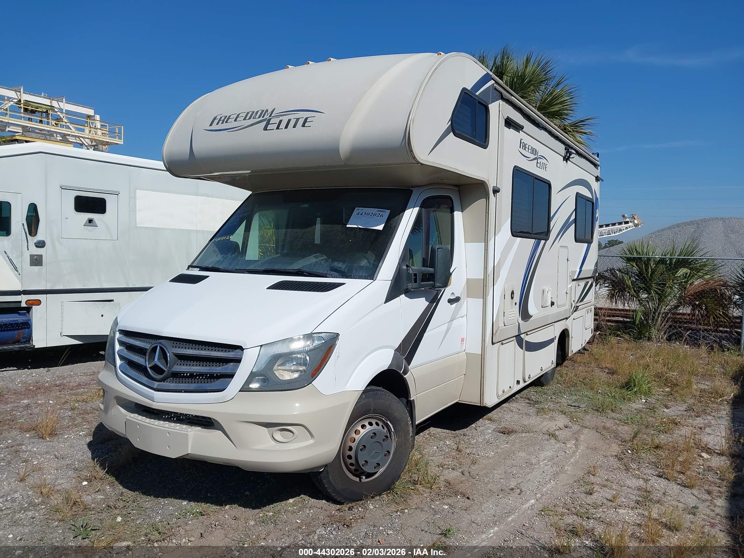 2017 Mercedes-benz Sprinter VIN WDAPF4CC2H9734482 IAAI salvage auction — Electrical, Rebuildable (Florida), sold $25,450 on 2026-05-04 (photo 1)