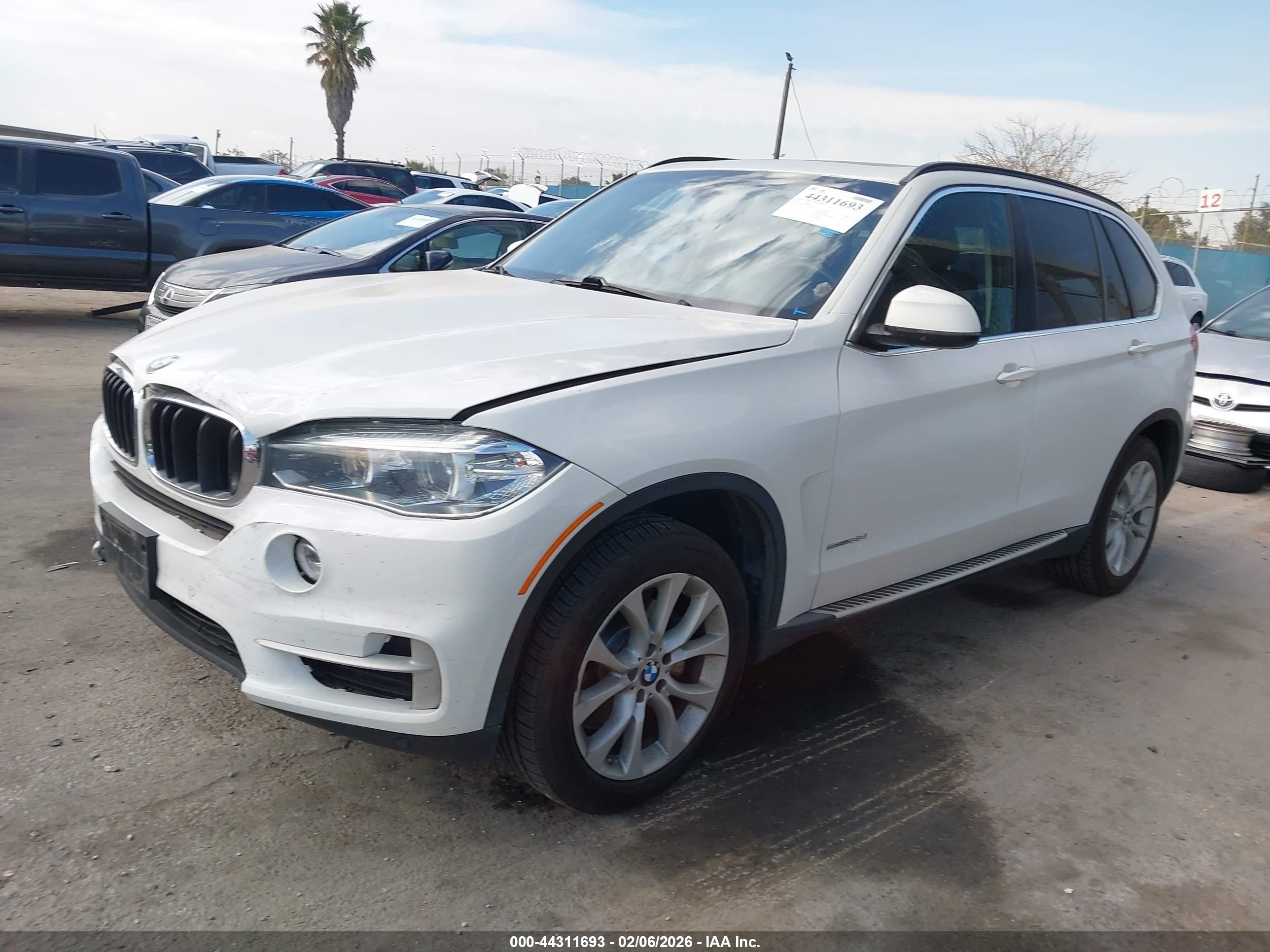2016 BMW X5 VIN 5UXKR2C53G0R72413 IAAI salvage auction — Front End, Salvage (California), sold $2,250 on 2026-07-10 (photo 2)