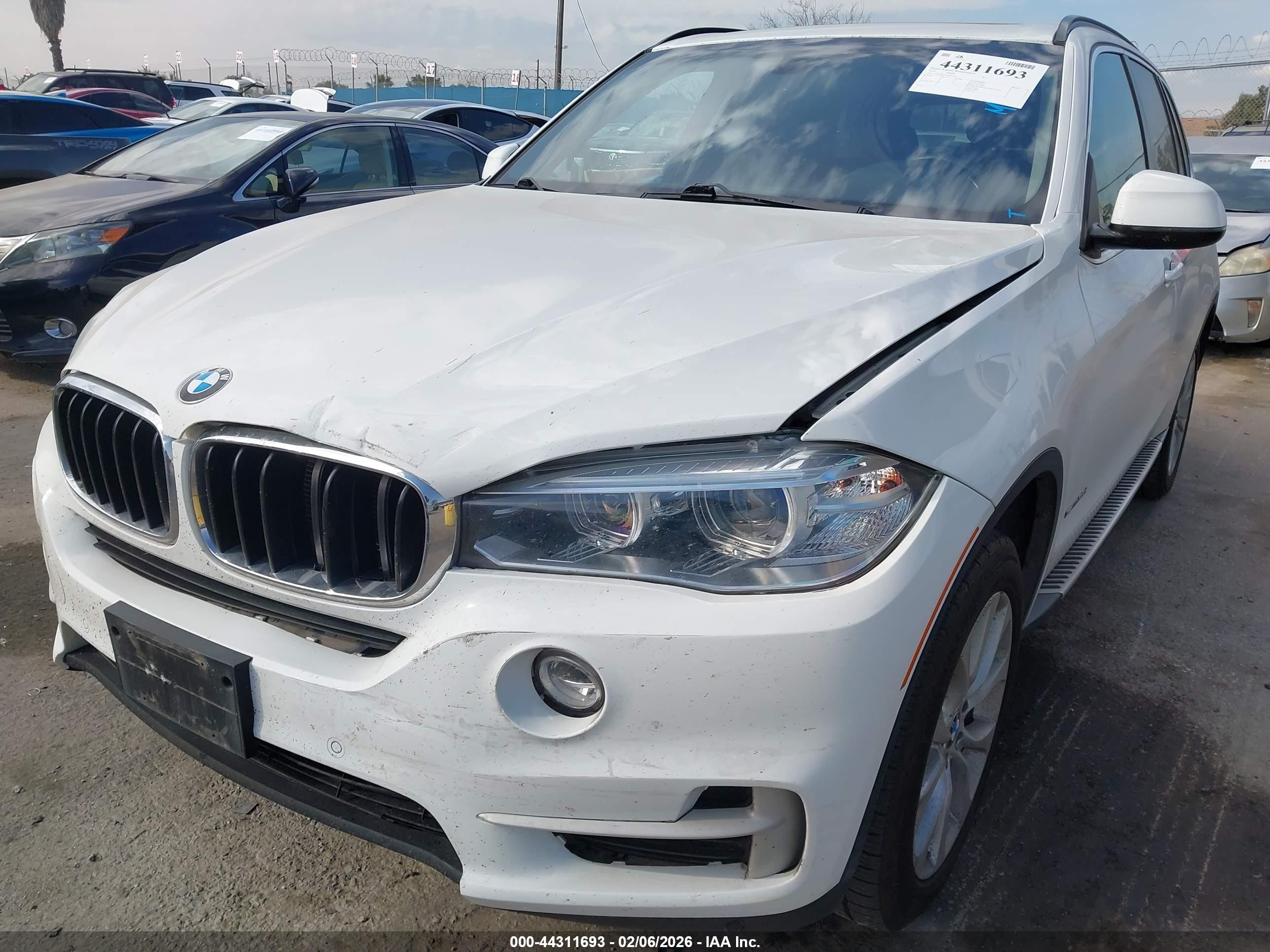 2016 BMW X5 VIN 5UXKR2C53G0R72413 IAAI salvage auction — Front End, Salvage (California), sold $2,250 on 2026-07-10 (photo 6)