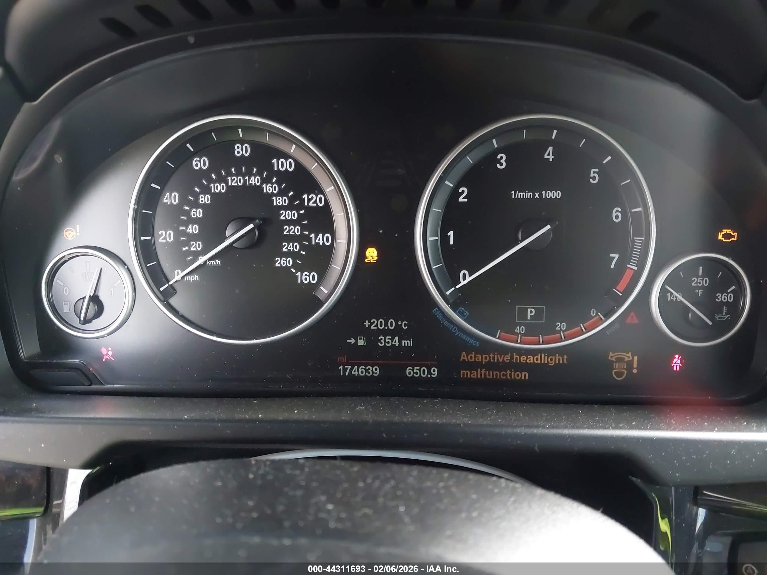 2016 BMW X5 VIN 5UXKR2C53G0R72413 IAAI salvage auction — Front End, Salvage (California), sold $2,250 on 2026-07-10 (photo 7)