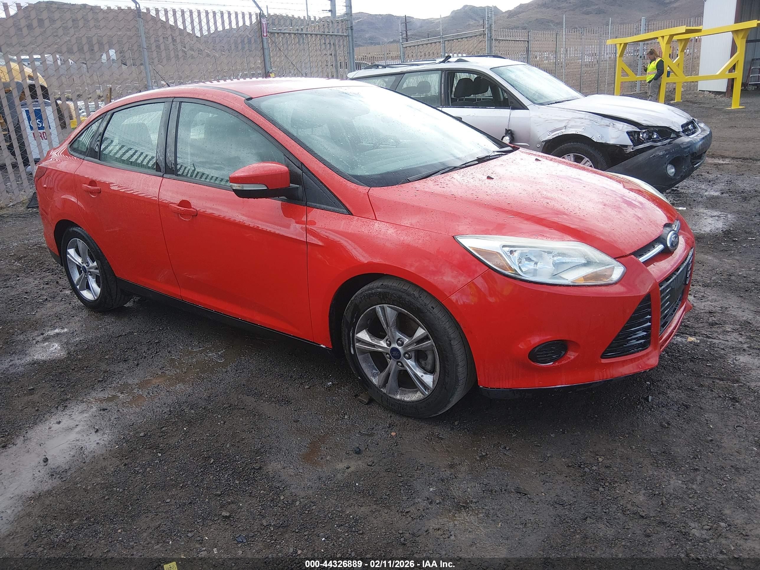 2014 Ford Focus VIN 1FADP3F23EL192887 IAAI salvage auction — Rear End, Salvage (Nevada), sold $900 on 2026-07-11 (photo 1)