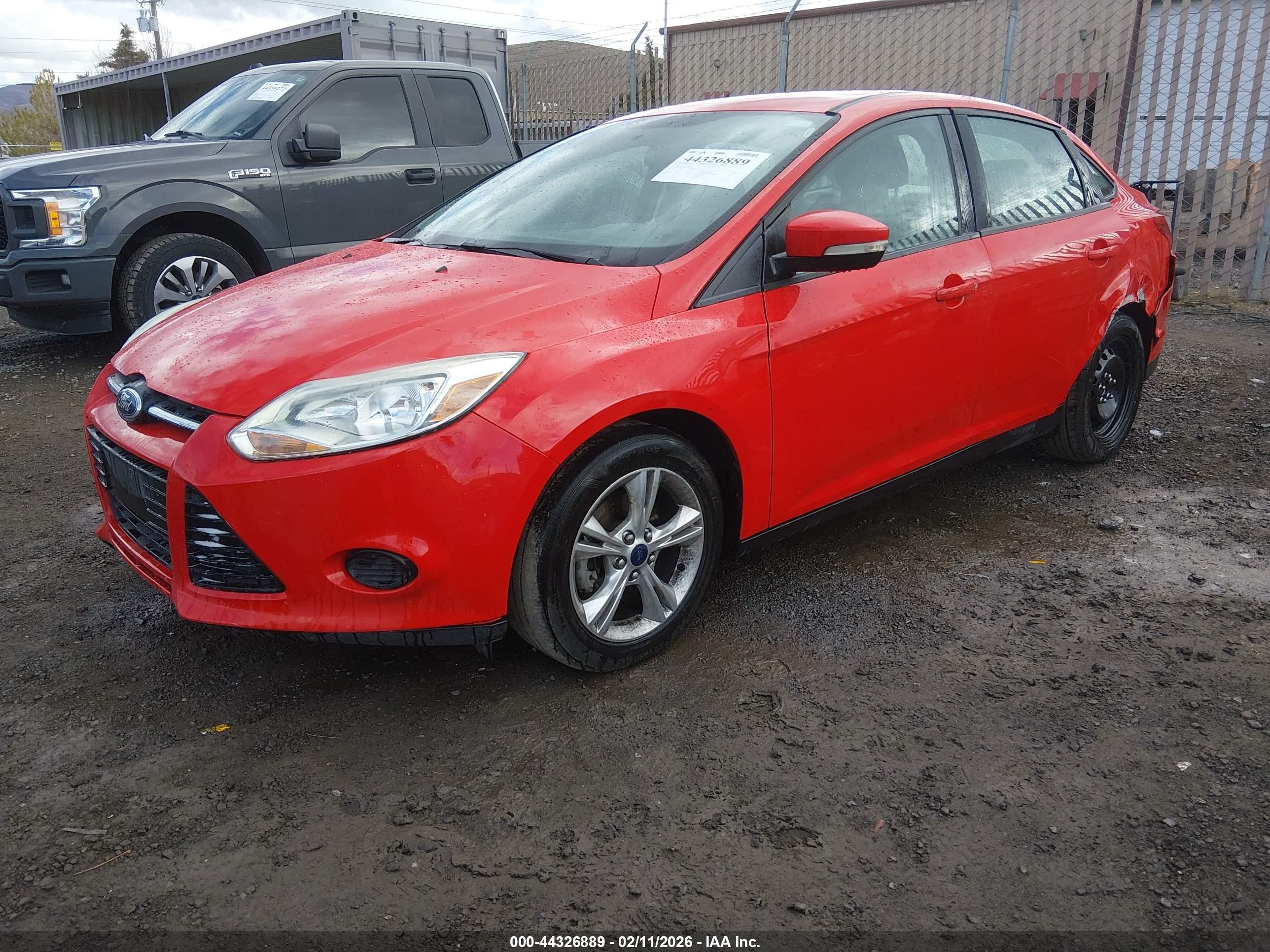 2014 Ford Focus VIN 1FADP3F23EL192887 IAAI salvage auction — Rear End, Salvage (Nevada), sold $900 on 2026-07-11 (photo 2)