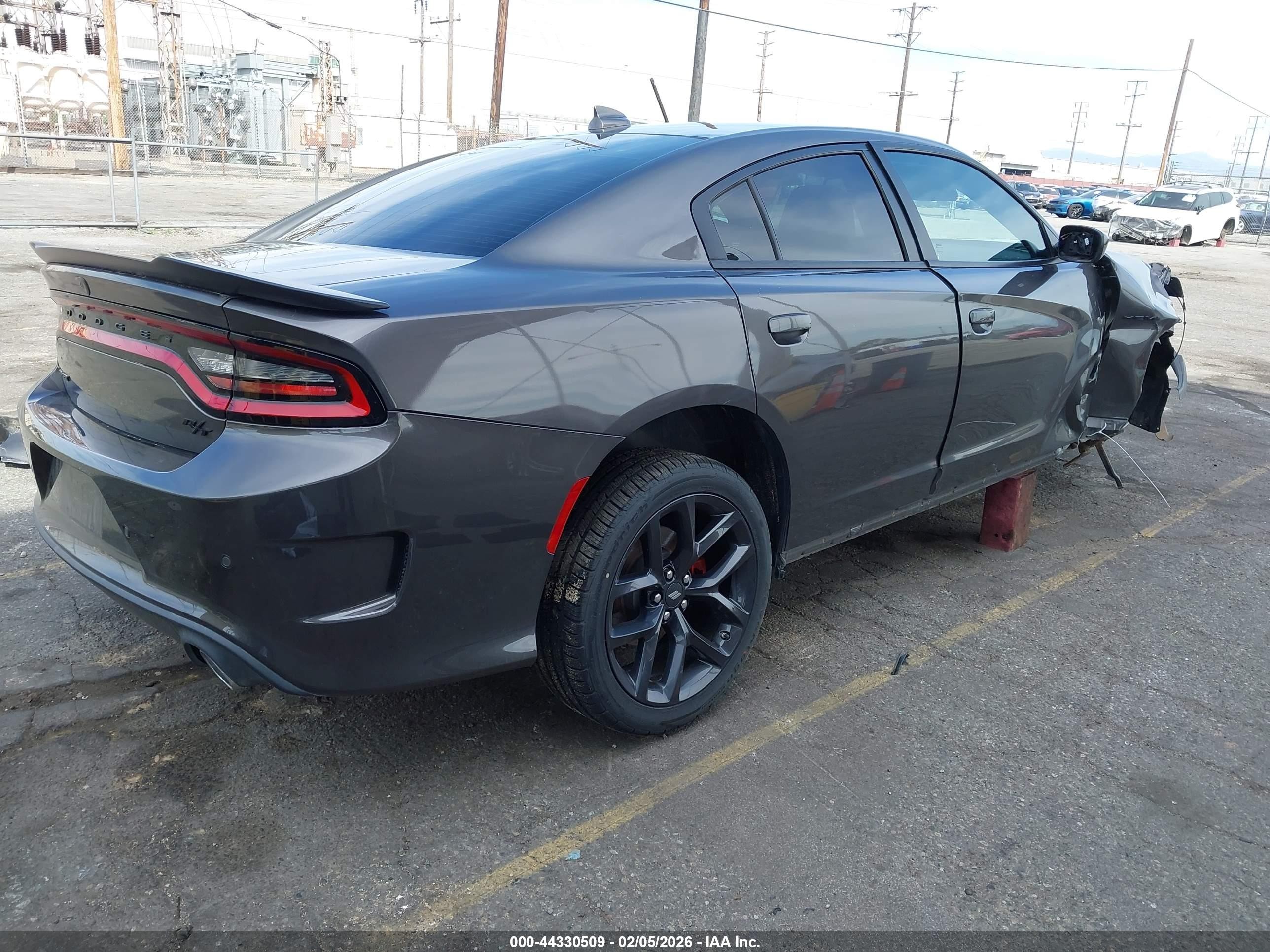 2022 Dodge Charger VIN 2C3CDXCT6NH186599 IAAI salvage auction — Front End, Salvage (California), sold $10,400 on 2026-07-05 (photo 4)