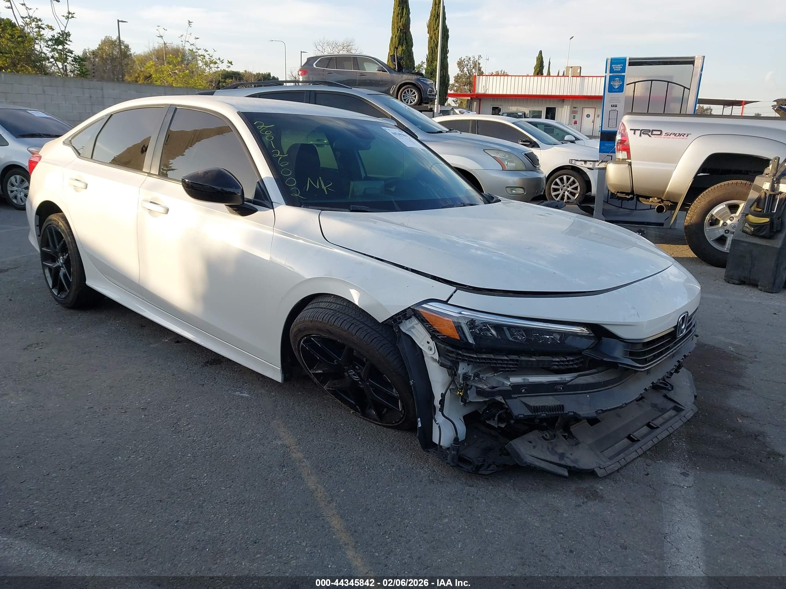 2024 Honda Civic VIN 2HGFE2F53RH595673 IAAI salvage auction — Front End, Salvage (California), sold $3,450 on 2026-07-09 (photo 1)