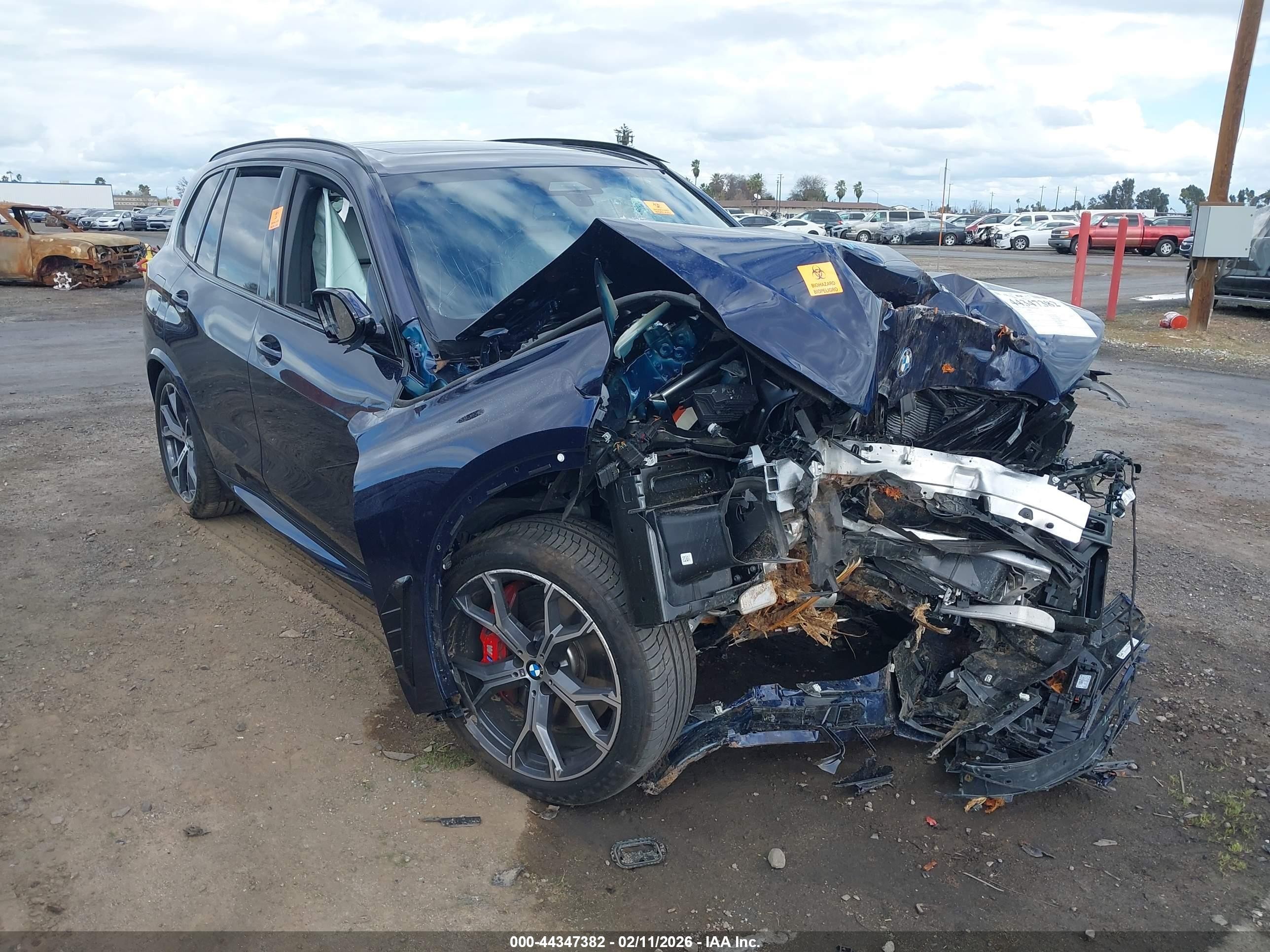2026 BMW X5 VIN 5UX43EU08T9016381 — IAAI salvage auction photo