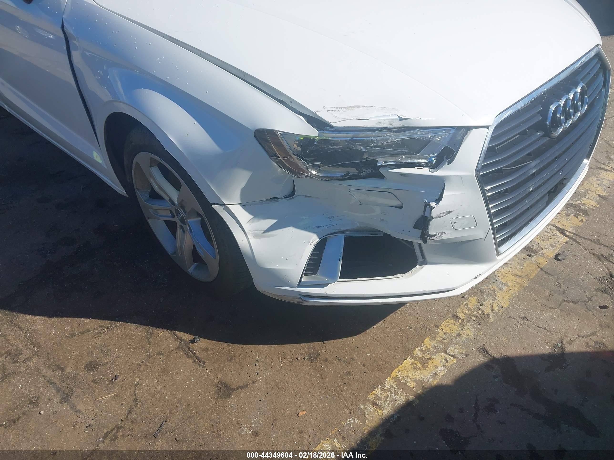2018 Audi A3 VIN WAUAUGFF2J1033099 IAAI salvage auction — Unknown, Salvage (California), sold $2,750 on 2026-09-12 (photo 6)