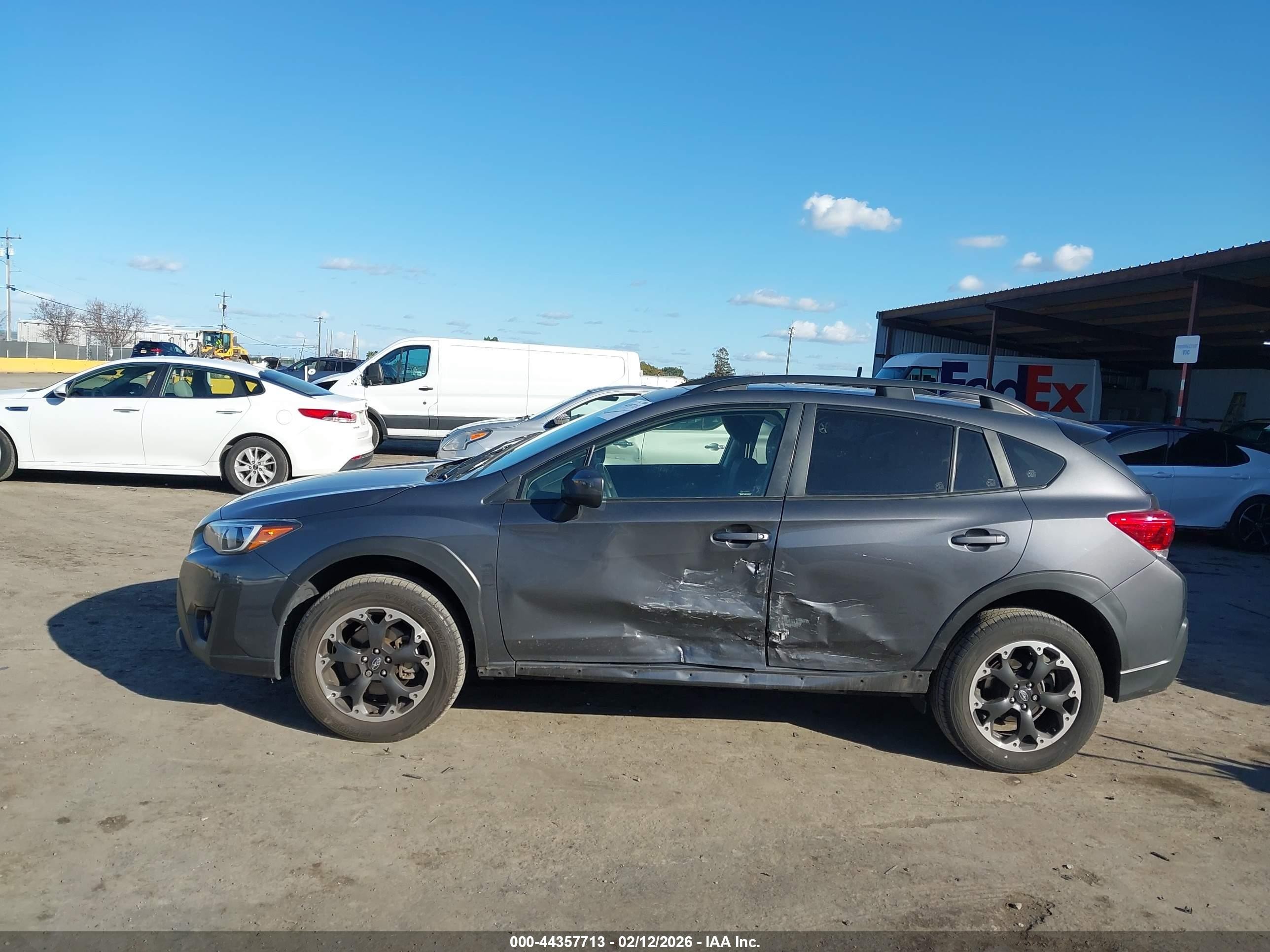 2023 Subaru Crosstrek VIN JF2GTAECXPH205451 IAAI salvage auction — Side, Salvage (California), sold $8,400 on 2026-07-09 (photo 6)