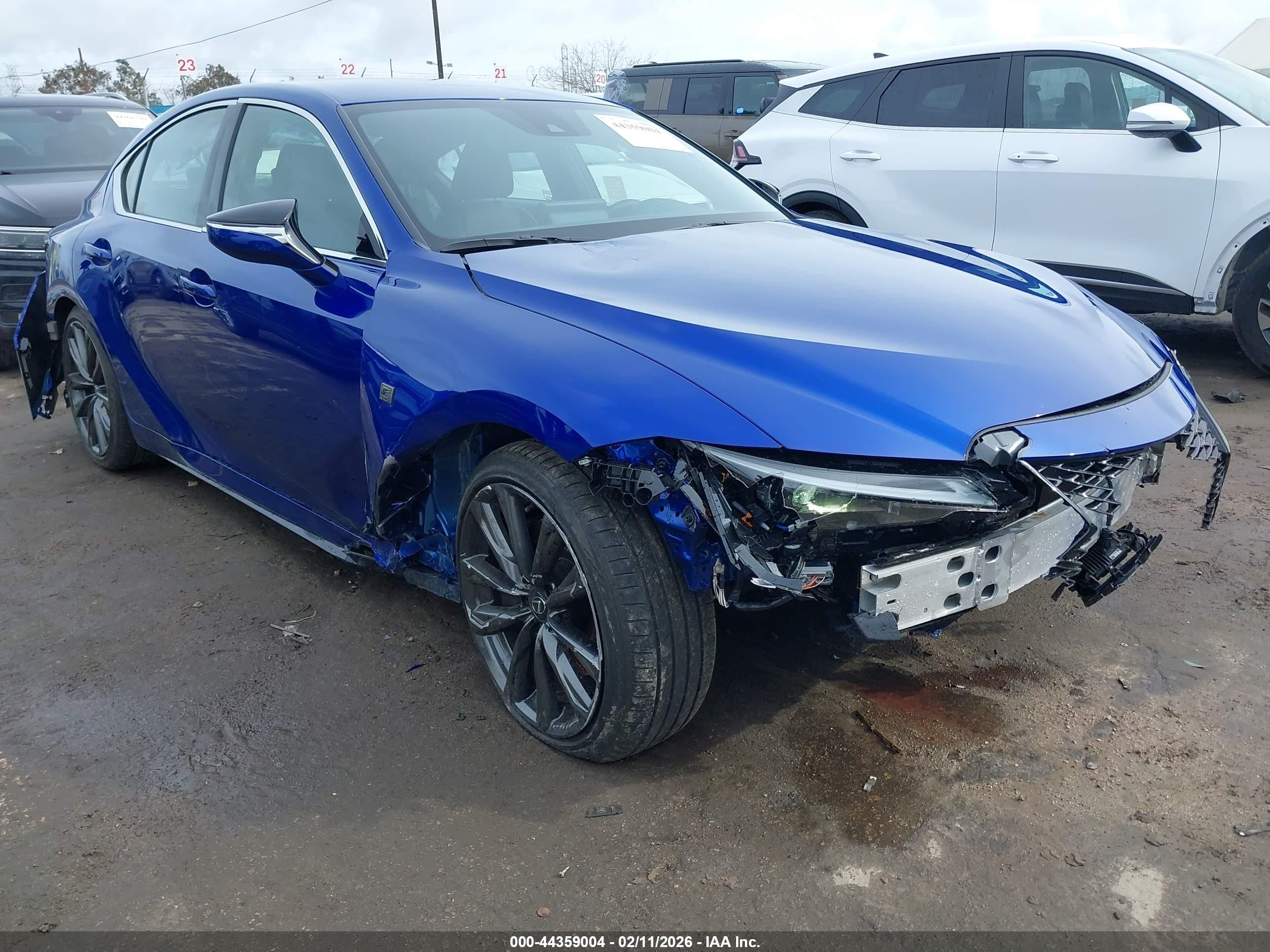2025 Lexus Is 300 VIN JTHBA1D25S5135731 IAAI salvage auction — Front End, Salvage (California), sold $13,200 on 2026-04-20 (photo 1)