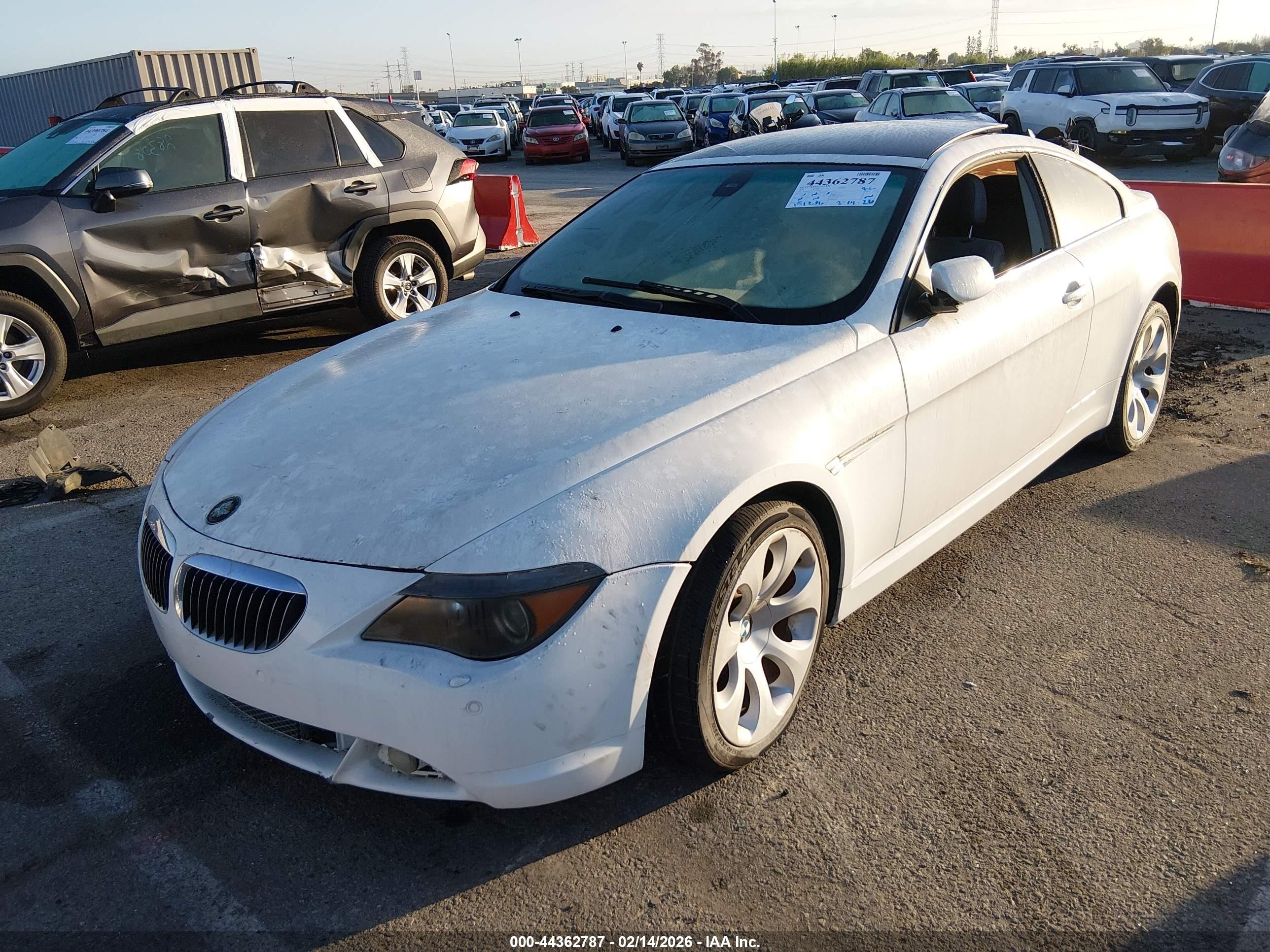 2005 BMW 6 Series VIN WBAEH73455CF95343 IAAI salvage auction — Normal Wear, Clear - Dealer Only (California), sold $400 on 2026-07-09 (photo 6)