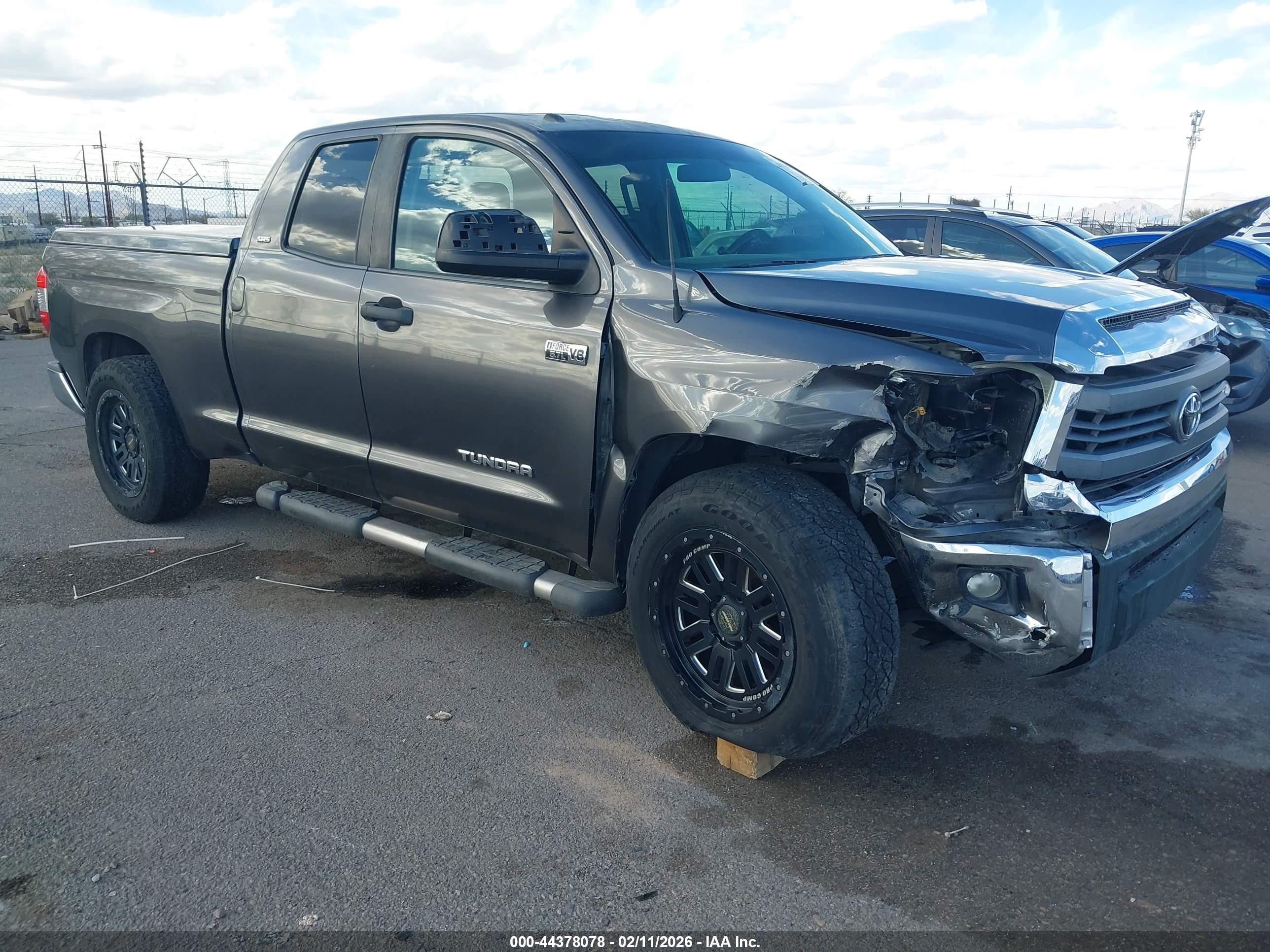 2014 Toyota Tundra VIN 5TFRY5F13EX156934 IAAI salvage auction — Unknown, Salvage (Arizona), sold $6,050 on 2026-07-05 (photo 1)