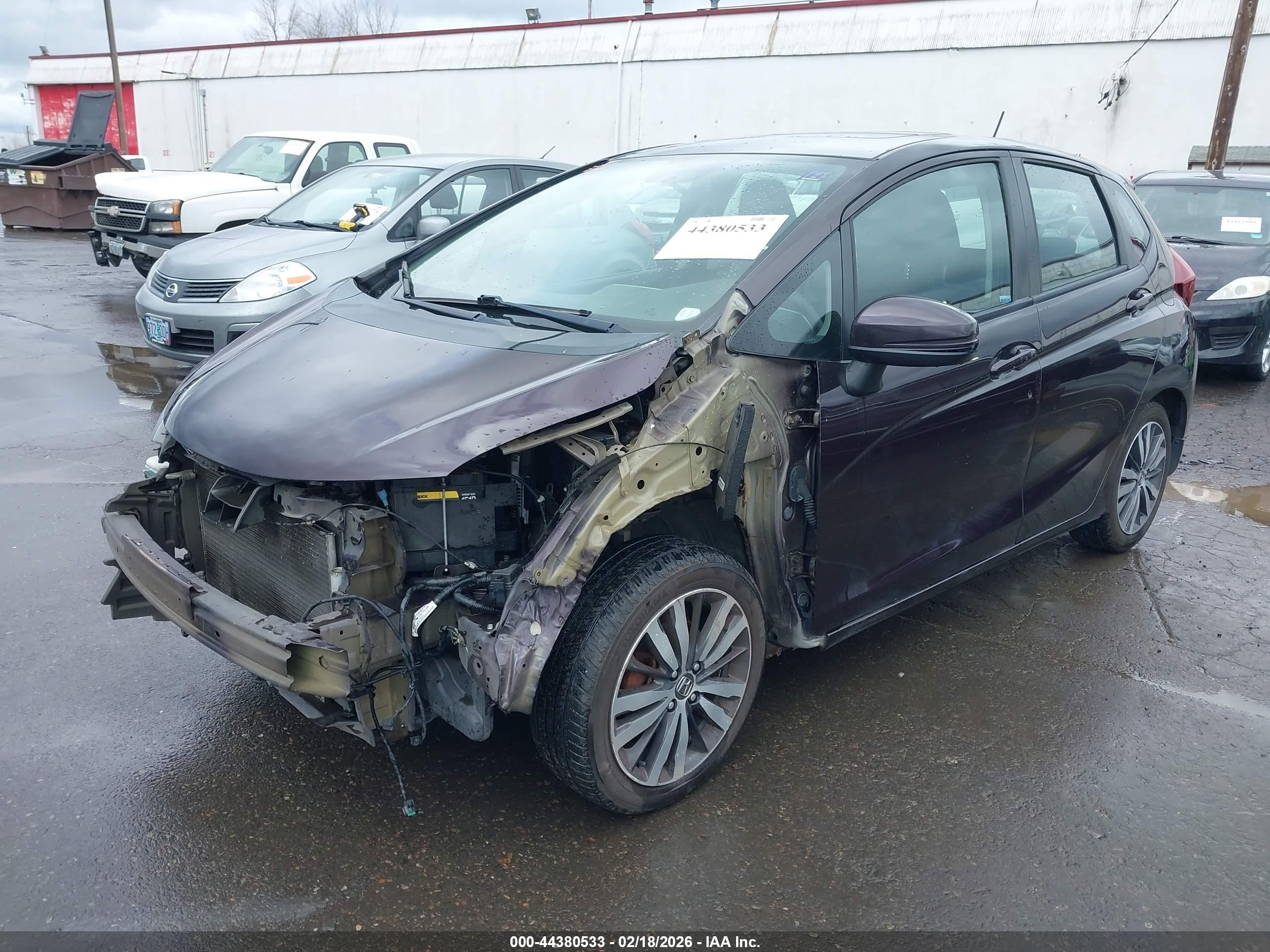 2015 Honda Fit VIN 3HGGK5G83FM741624 IAAI salvage auction — Unknown, Salvage (Oregon), sold $2,800 on 2026-07-09 (photo 2)